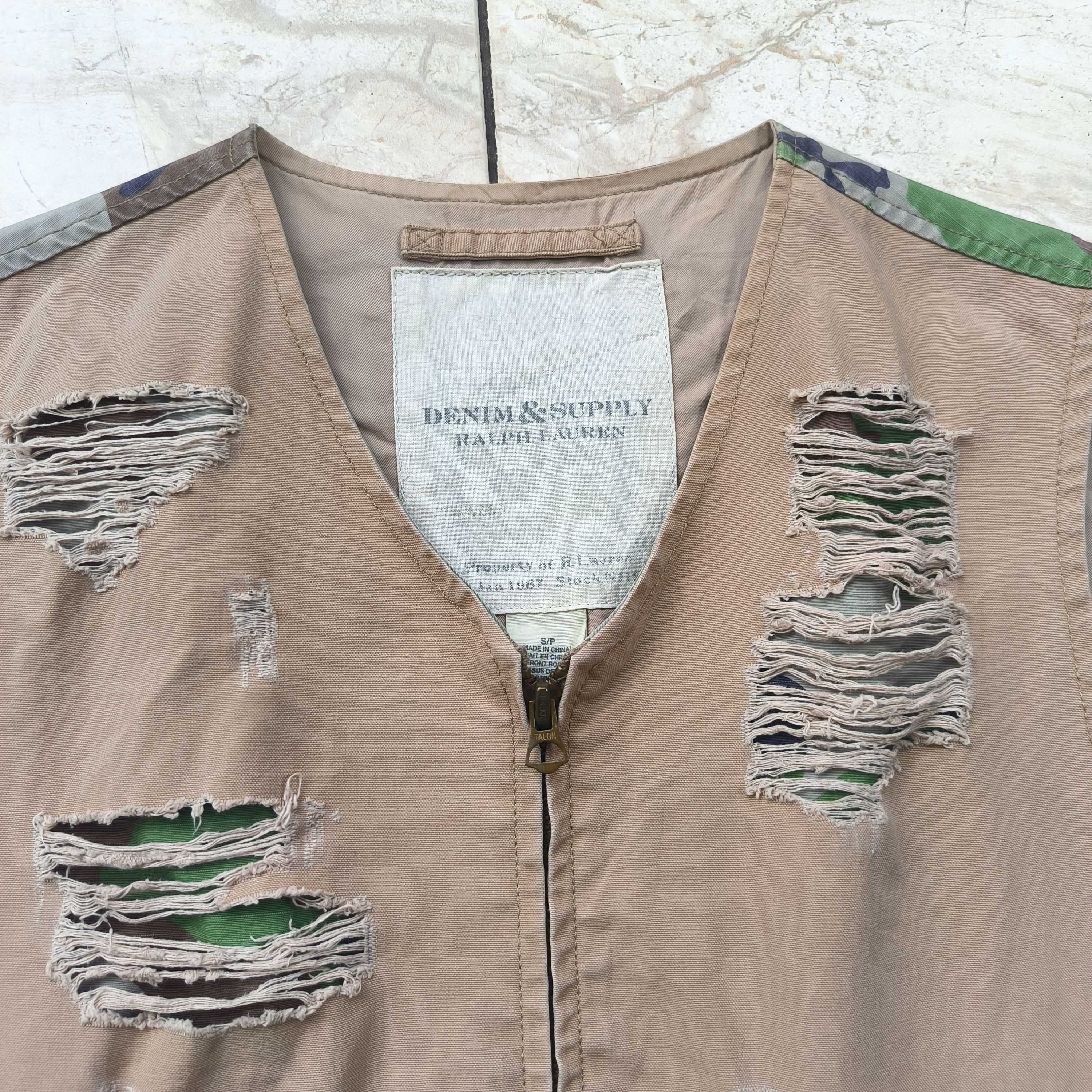 Denim & Supply Ralph Lauren Denim Supply RL Hybrid Vest Distressed Style Size US S / EU 44-46 / 1 - 3 Thumbnail