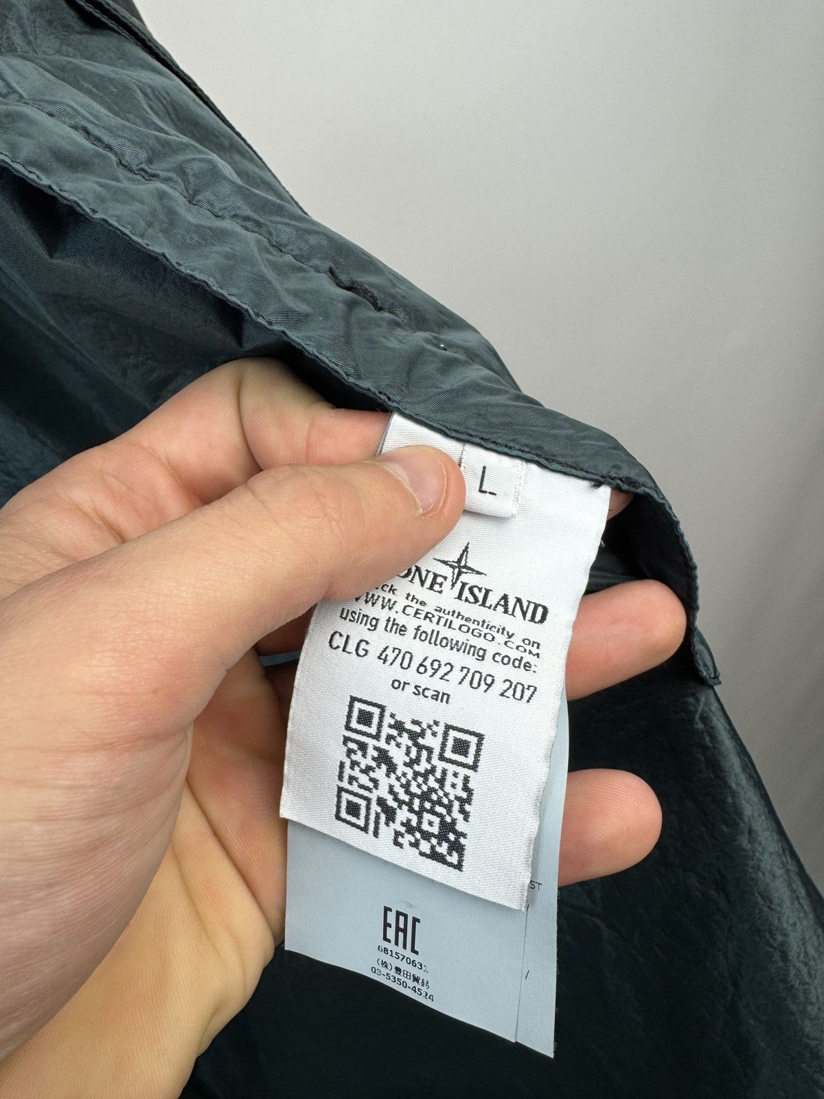 Stone Island Stone Island Lamy Velour Packable Coat Size L Size US L / EU 52-54 / 3 - 16 Thumbnail