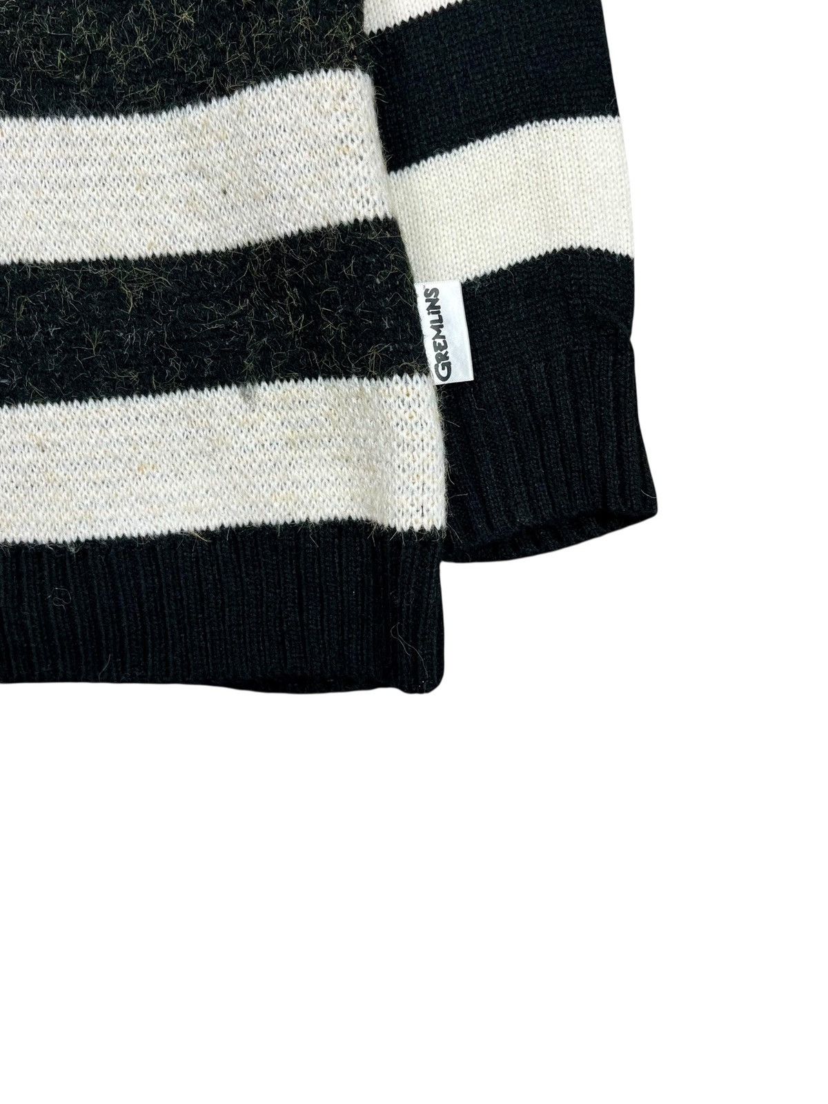 20471120 2000s Candy Stripper x Gremlins - Mohair Knitted Sweater Size US M / EU 48-50 / 2 - 3 Thumbnail
