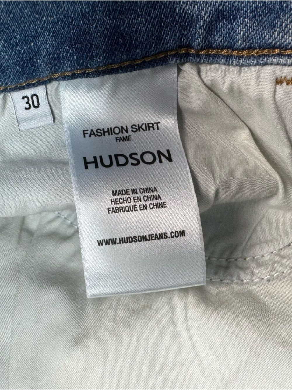 Hudson NWT New Hudson Denim Mini Skirt In Fame Size 30 Size 30" / US 8 / IT 44 - 5 Thumbnail