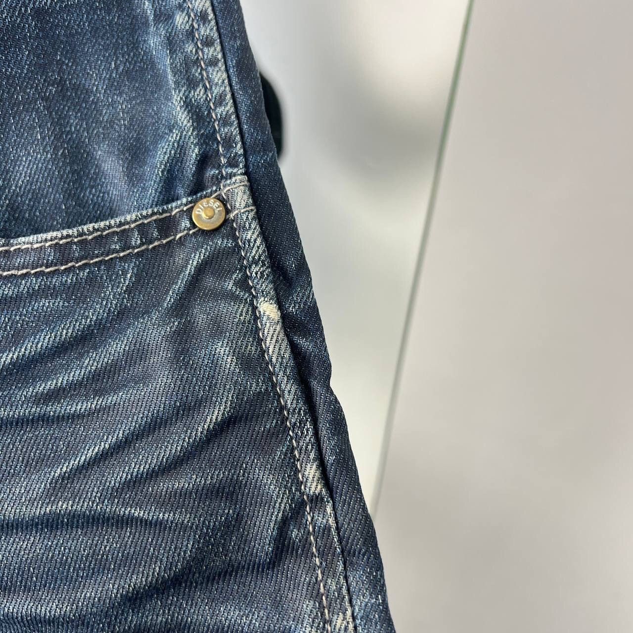 Diesel Y2K Vintage Diesel Denim Pants Italy Designer Distressed Size US 30 / EU 46 - 9 Thumbnail