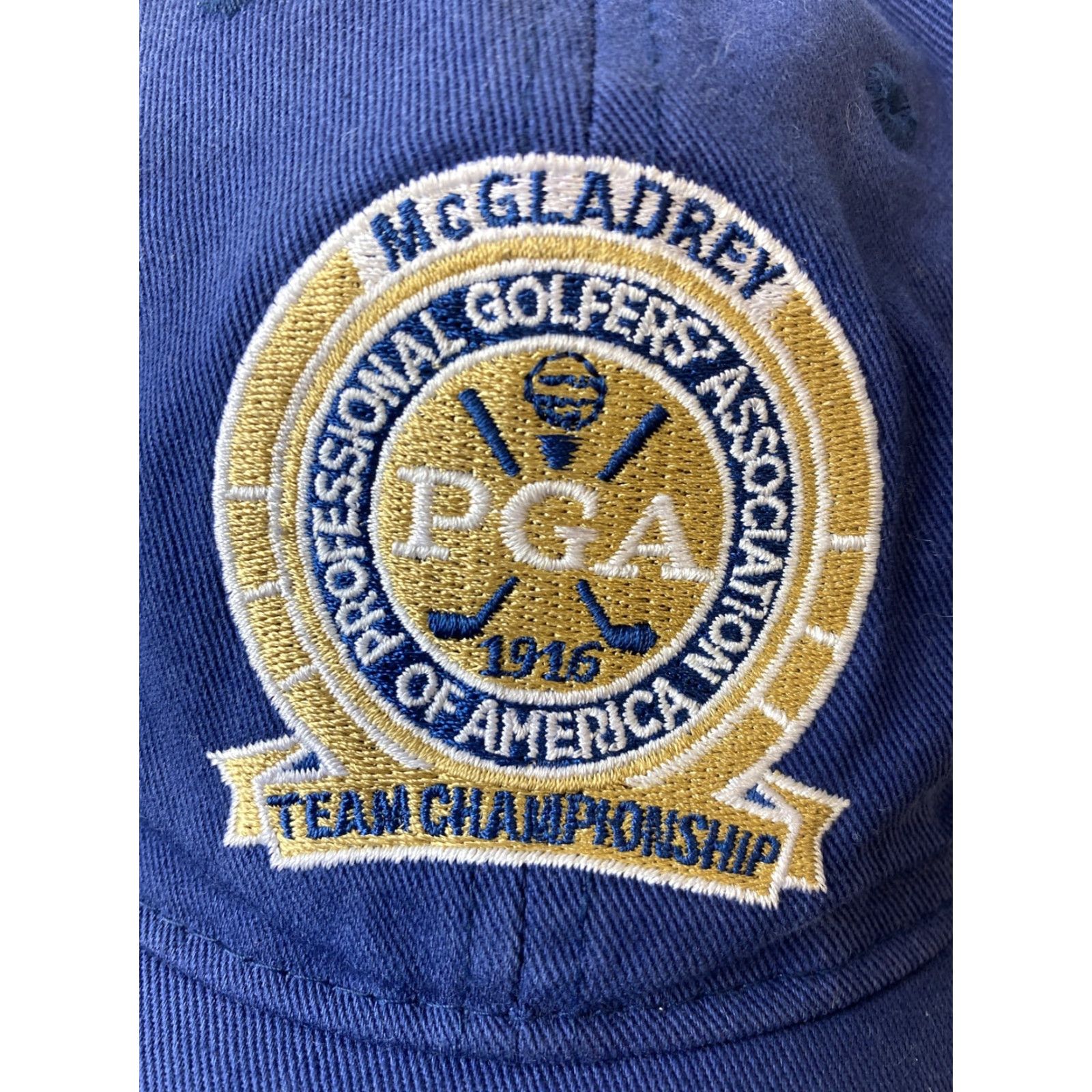 Callaway Callaway Baseball Cap H31 Blue Hat/Cap Men Adjustable Cotton Solid McGladrey PGA OF America Size ONE SIZE - 7 Thumbnail