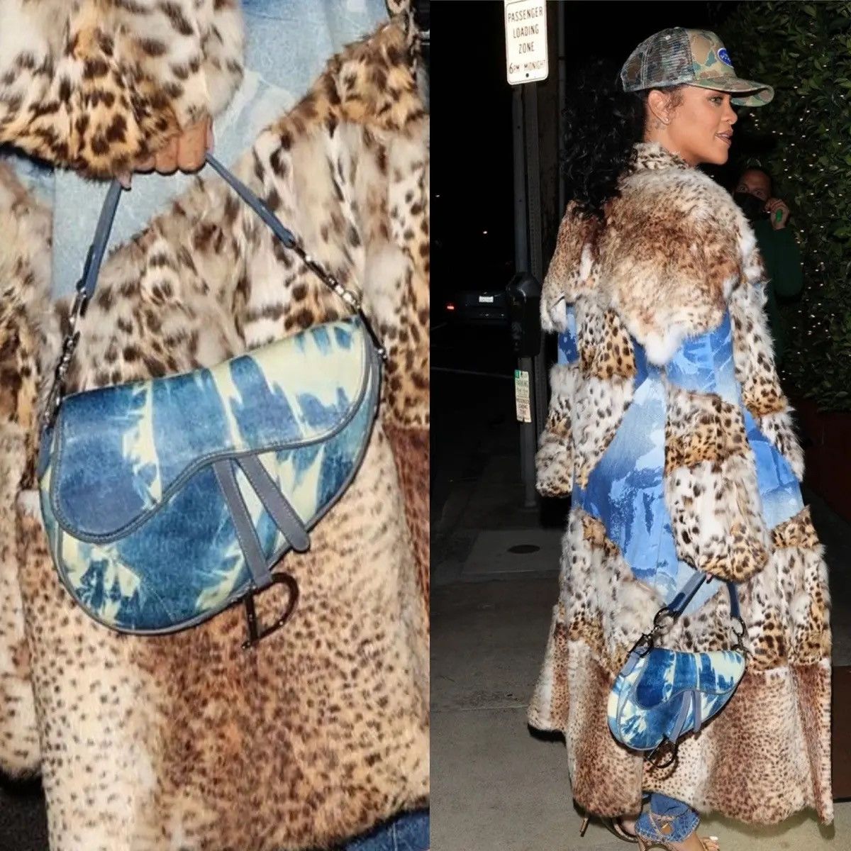 Dior Galliano Tie Dye Trompe L’oeil Saddle Bag Size ONE SIZE - 2 Thumbnail