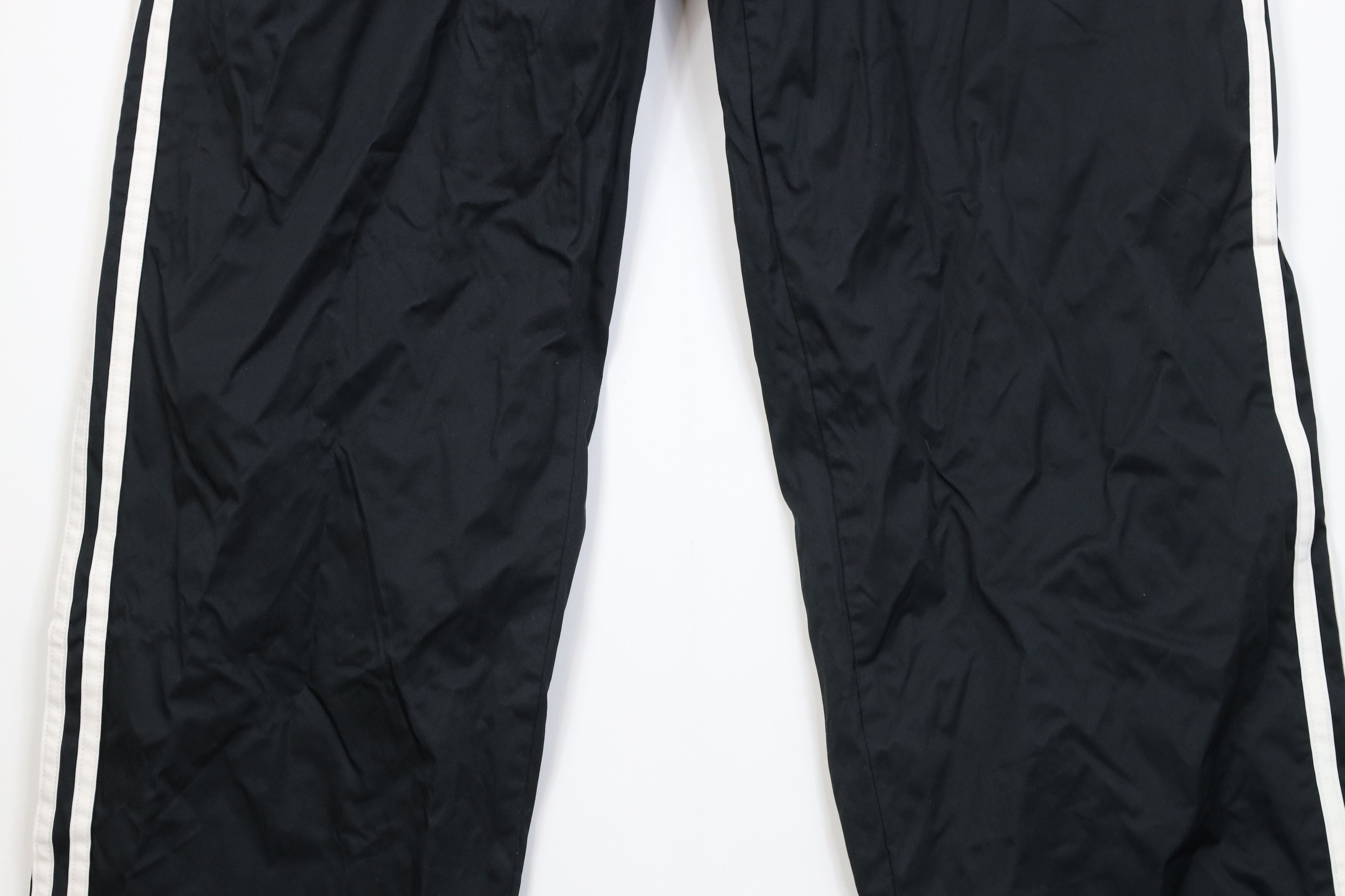Adidas Vintage Y2K Adidas Lined Wide Leg Windbreaker Pants Black Size US 34 / EU 50 - 3 Thumbnail