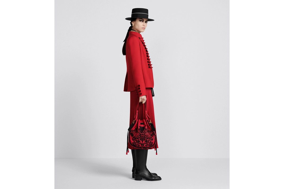 Dior o1bcso1str1124 Size: OS / Hobo Bucket Bag in Red/Black Size ONE SIZE - 6 Thumbnail