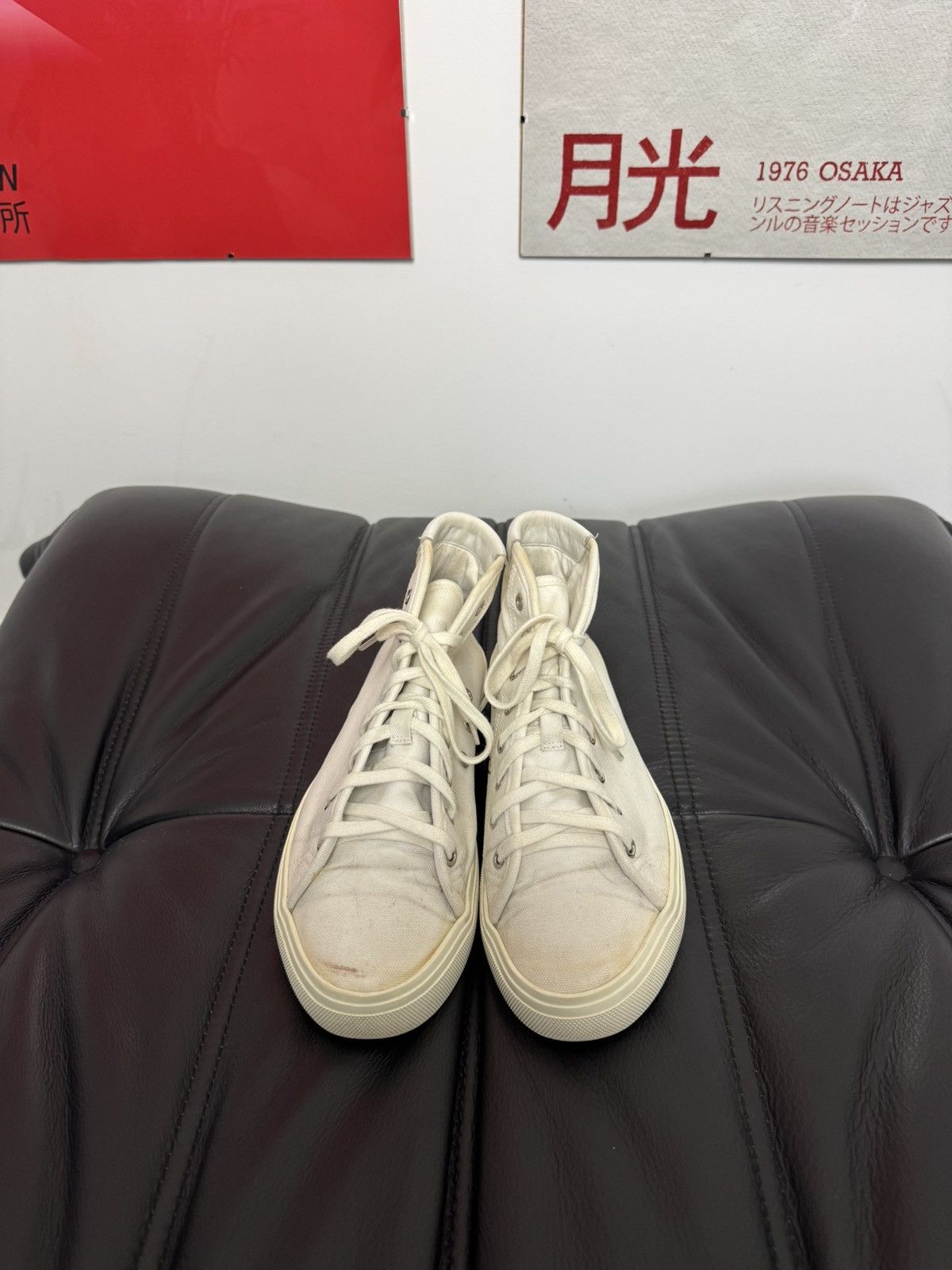 Saint Laurent Paris Saint Laurent Malibu High Tops Designer Luxury Shoes Rare Size US 7.5 / EU 40-41 - 3 Thumbnail