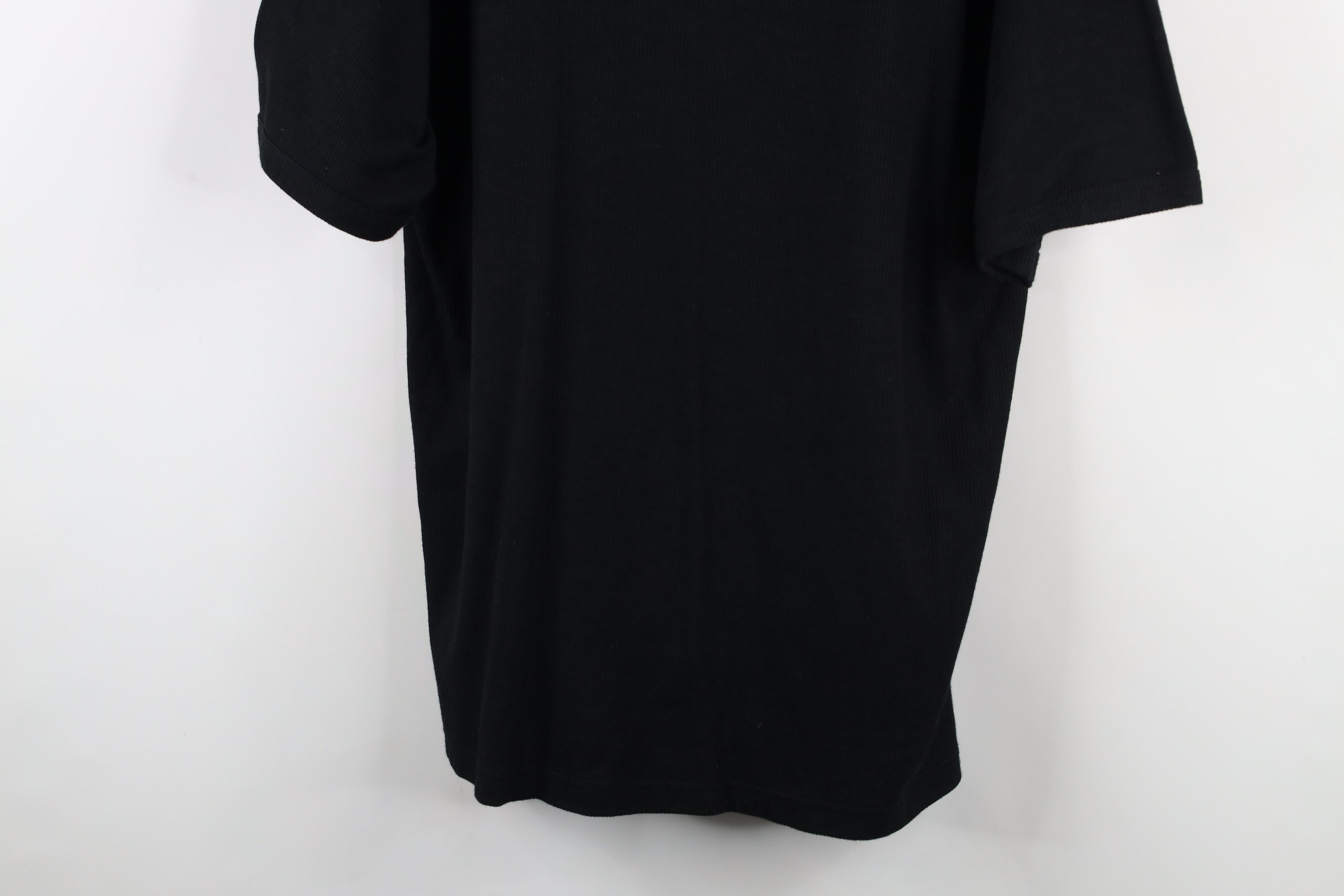 Vintage Vintage 90s Streetwear Knit Short Sleeve T-Shirt Black Size US XL / EU 56 / 4 - 3 Thumbnail