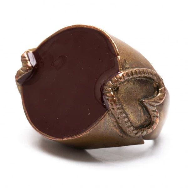 Jean Paul Gaultier Jean Paul Gaultier Bronze double finger love ring Size ONE SIZE - 1 Thumbnail
