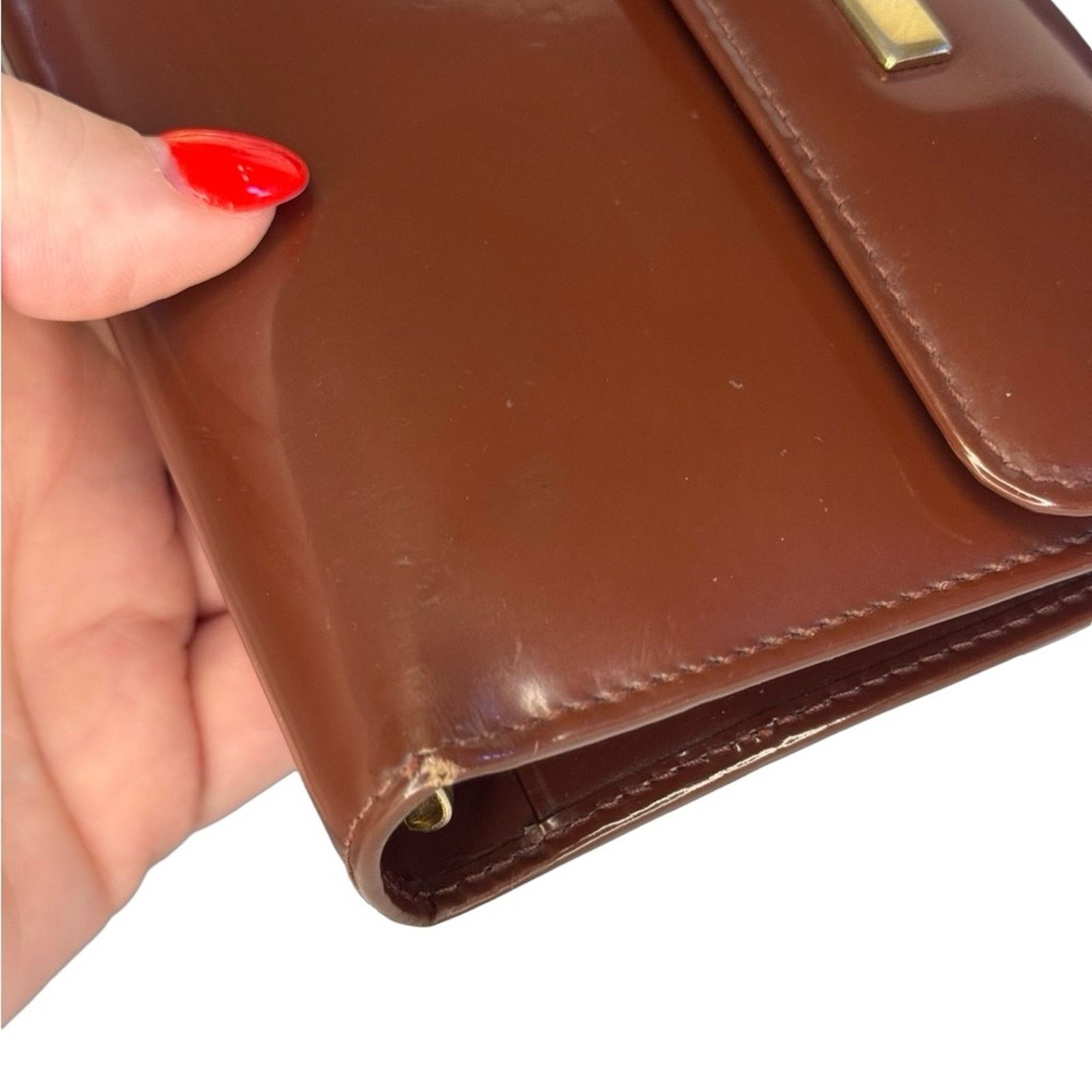 Gucci Gucci Mini Agenda Planner/Wallet GUC Red Burgundy Leather Size ONE SIZE - 16 Thumbnail