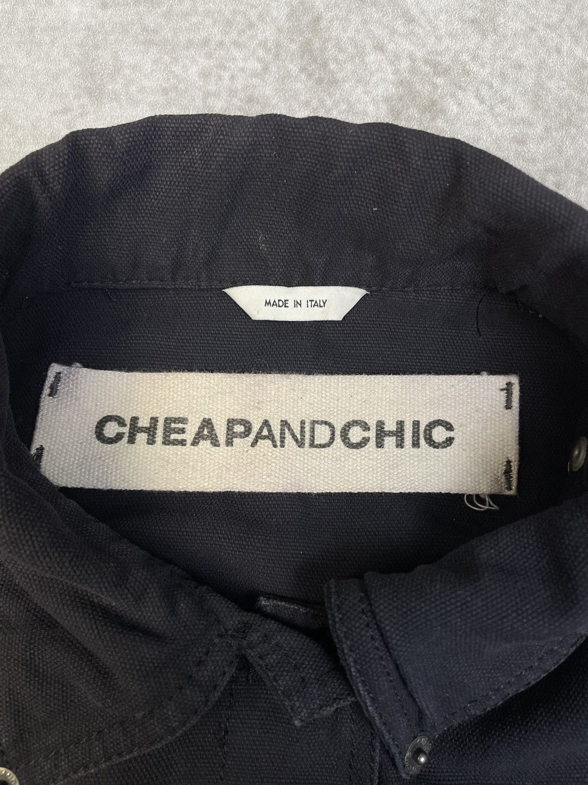 Moschino 1990s Moschino Cheap and Chic Riveted Canvas Jacket Size M / US 6-8 / IT 42-44 - 6 Thumbnail