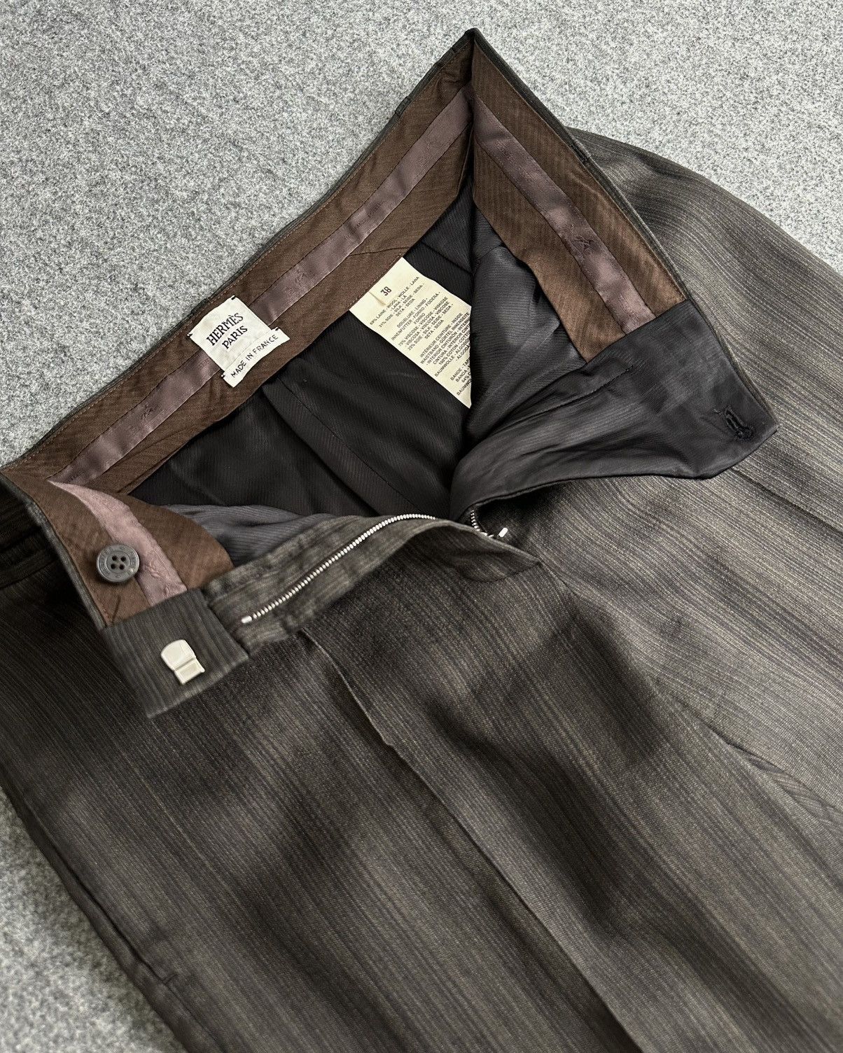Hermes × Maison Margiela Hermes - Maison Margiela Archive - Cuffed Wool Pants Size 27" / US 4 / IT 40 - 10 Thumbnail