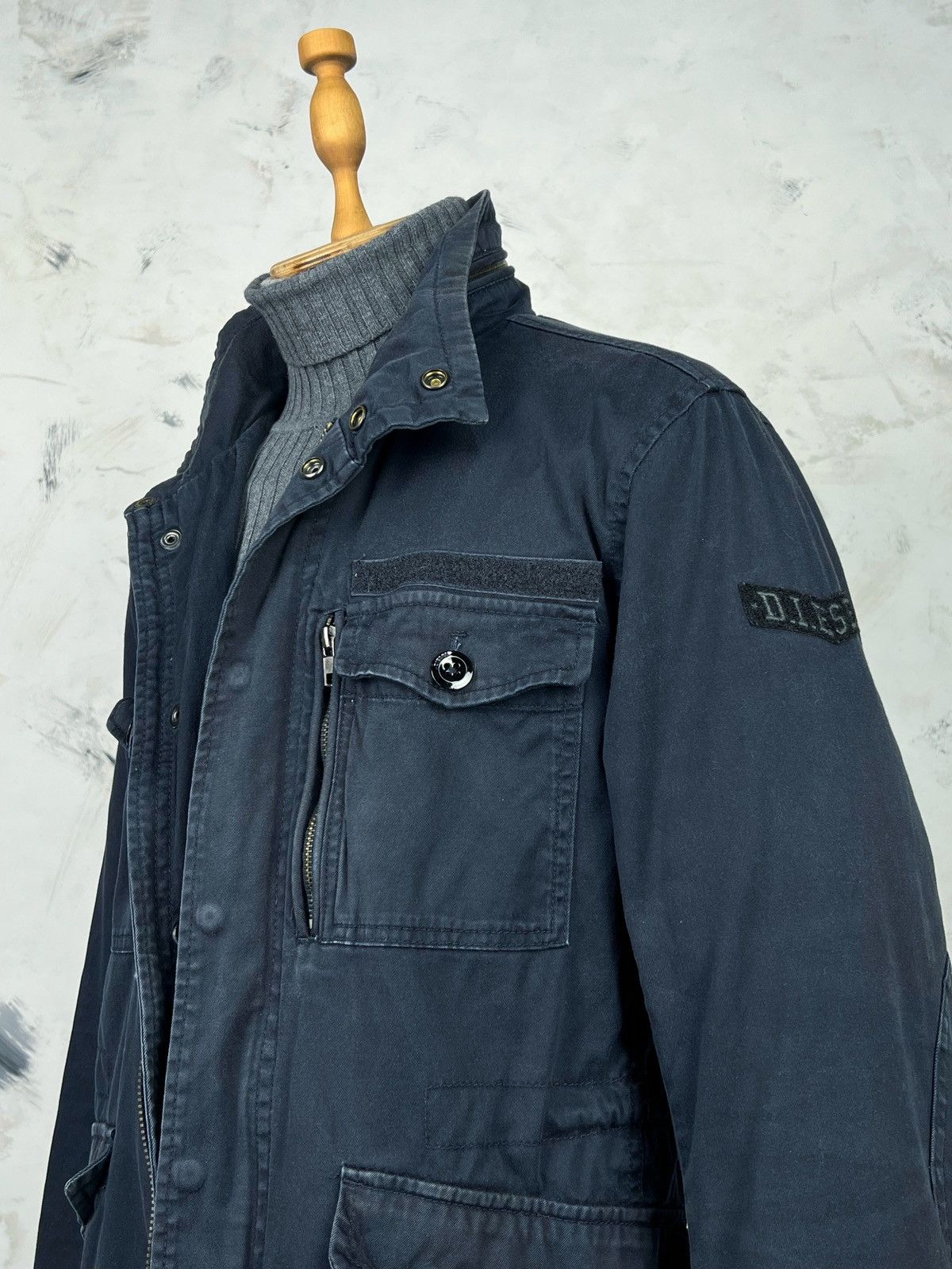 Diesel Vintage Diesel Field Jacket Military Style Size M - L Size US L / EU 52-54 / 3 - 4 Thumbnail