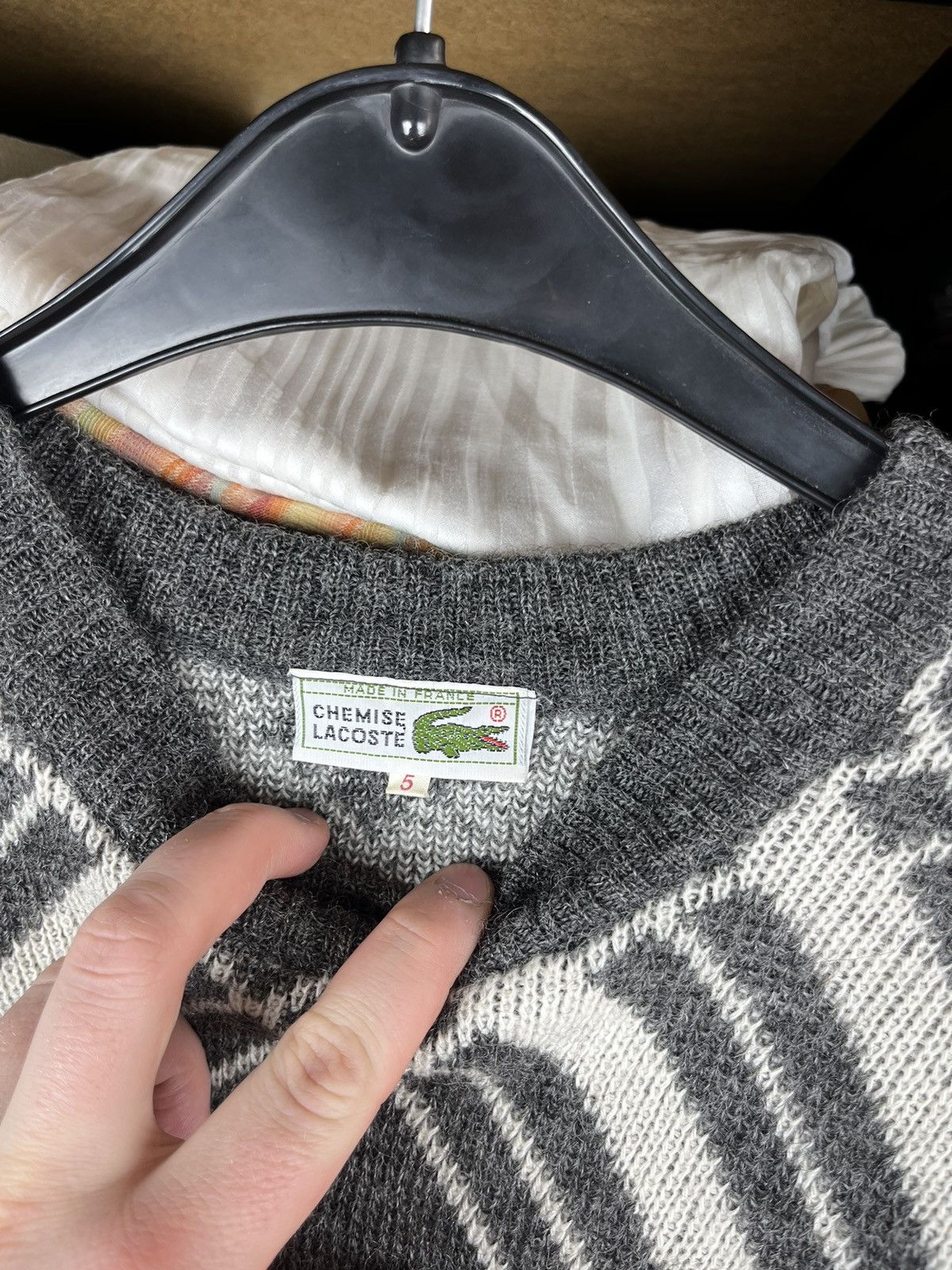 Lacoste Lacoste rare knit sweater vintage 90s Size US XL / EU 56 / 4 - 7 Thumbnail