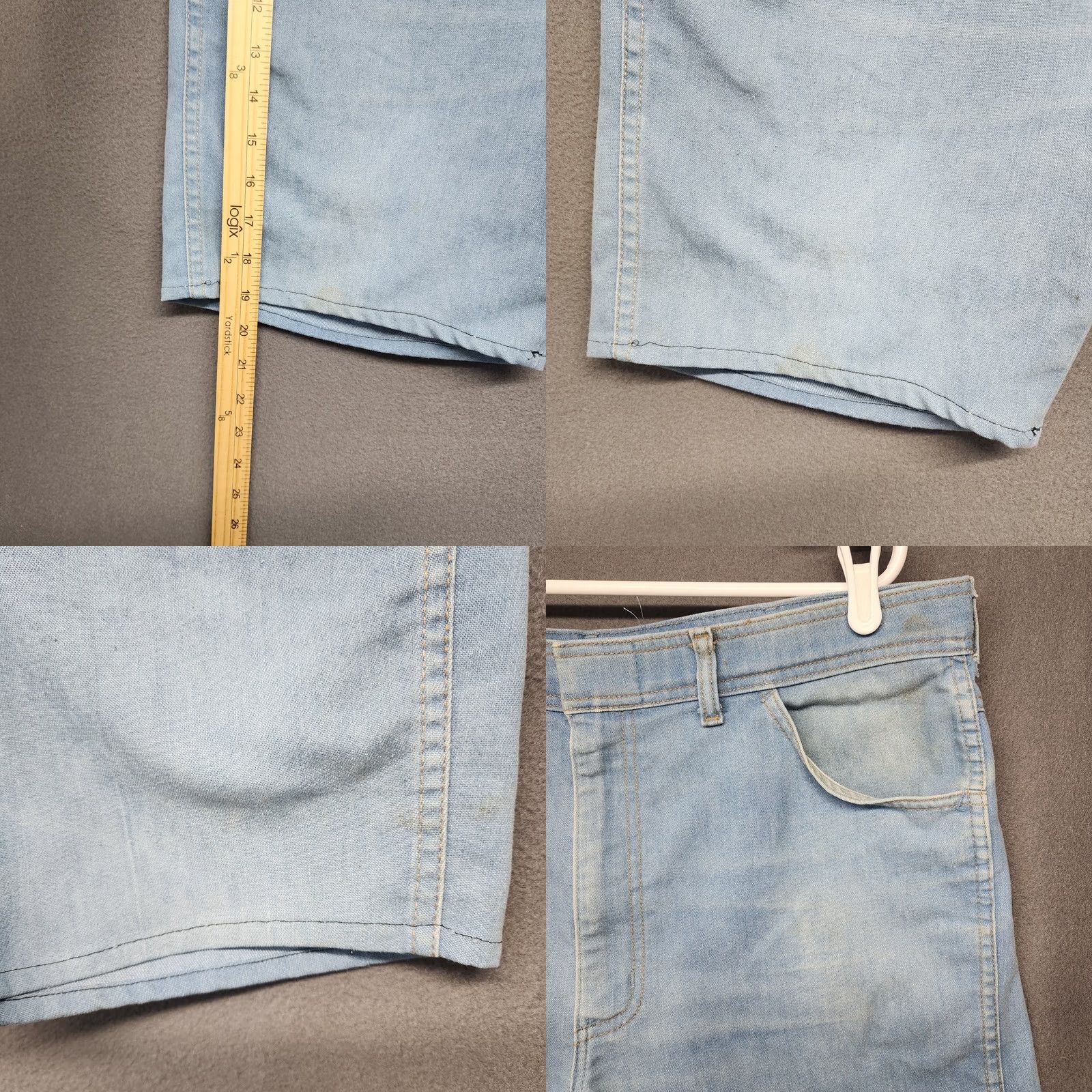 Vintage VINTAGE Sport-a-bouts Bermuda Denim Shorts 36 8in Blue Distressed USA Mens Size US 36 / EU 52 - 9 Thumbnail