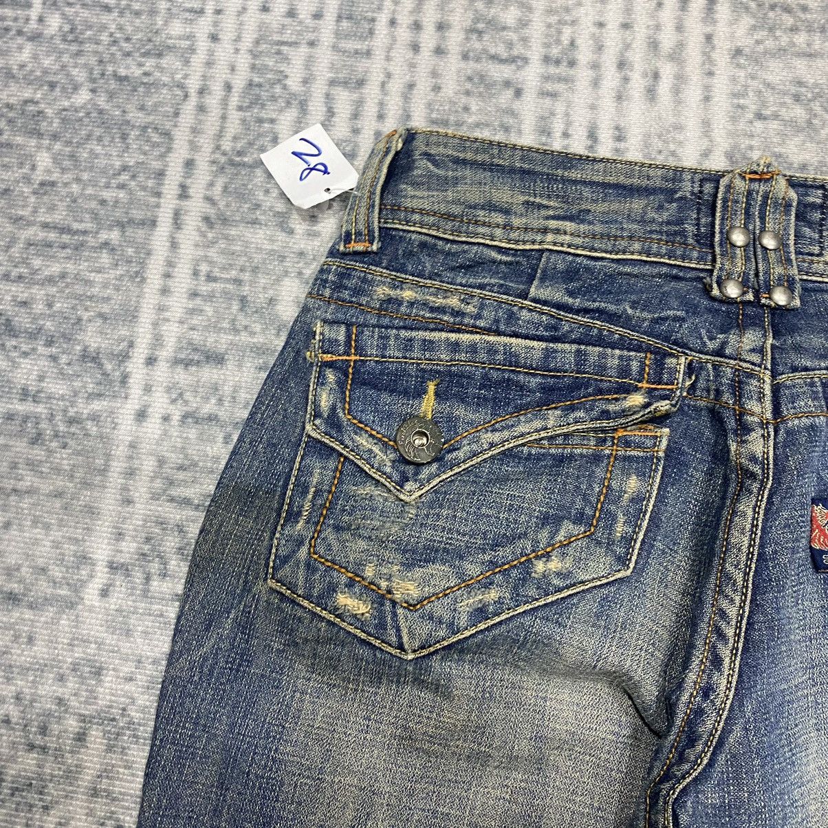 Hysteric Glamour × Japanese Brand × Le Grande Bleu (L.G.B.) Flare☠️ Eagle Japan Mudwash Bootcut Jeans Vintage 80s 90s Size US 28 / EU 44 - 19 Thumbnail