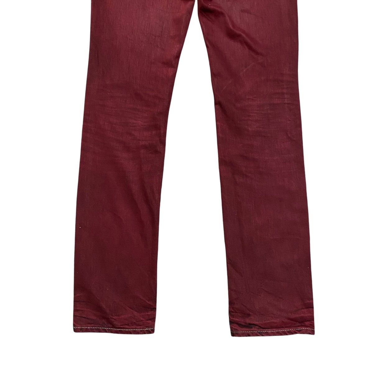 Lounge Lizard Lounge Lizard Red Blood Denim Jeans Size US 30 / EU 46 - 13 Thumbnail