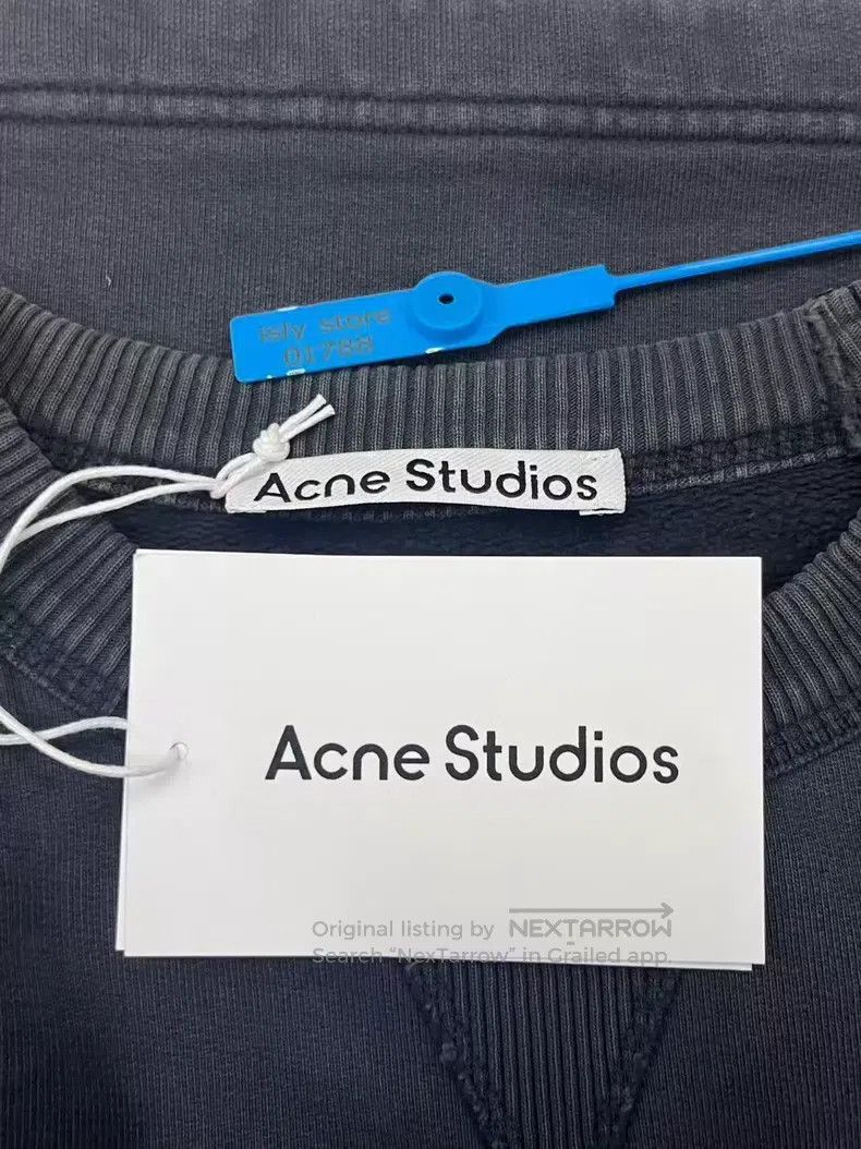 Acne Studios Acne Studios SS23 letter print sweatshirt, black Size US XXS / EU 40 - 4 Thumbnail