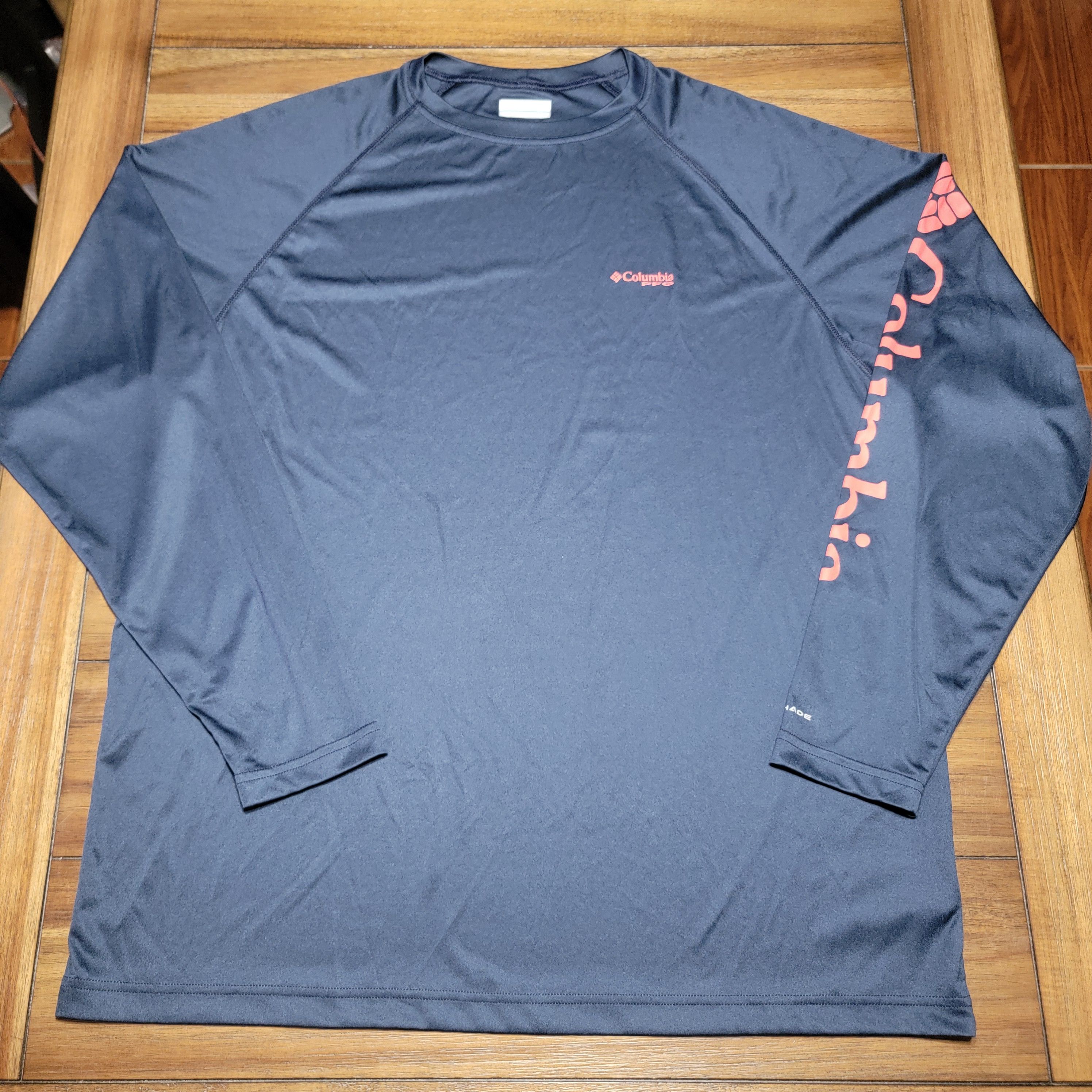 Columbia Columbia PFG LS Unisex Dark Blue Omni-Shade Tee - Size XL Size US XL / EU 56 / 4 - 1 Thumbnail