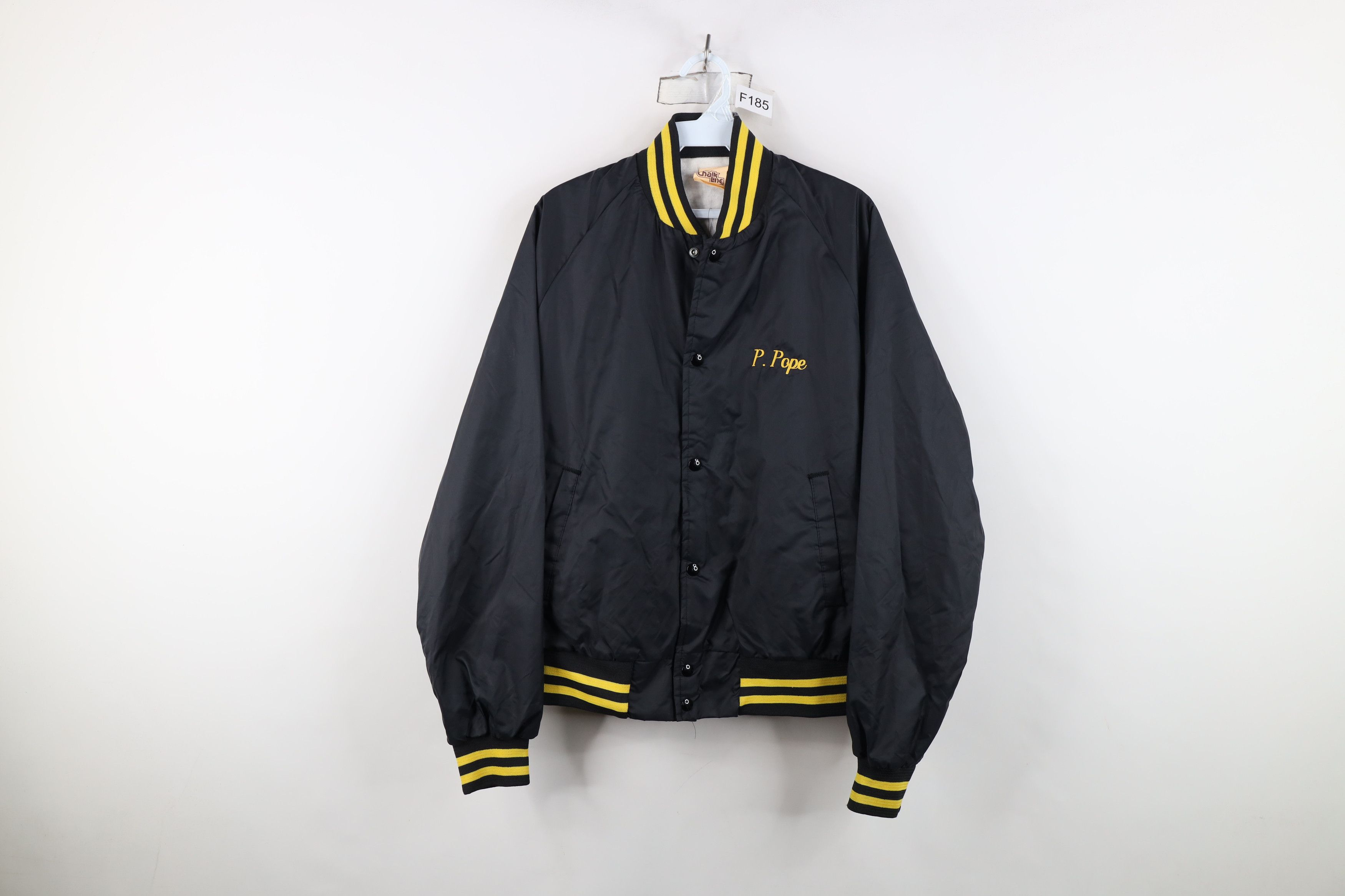 Chalk Line Vintage 70s 80s Chalk Line Swimming Satin Bomber Jacket USA Size US M / EU 48-50 / 2 - 1 Thumbnail