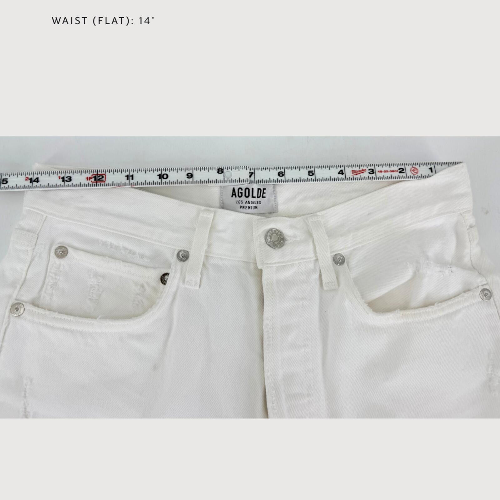 Agolde AGOLDE 90s High Rise Straight Jeans 25 Size 25" / US 0 / IT 36 - 6 Thumbnail