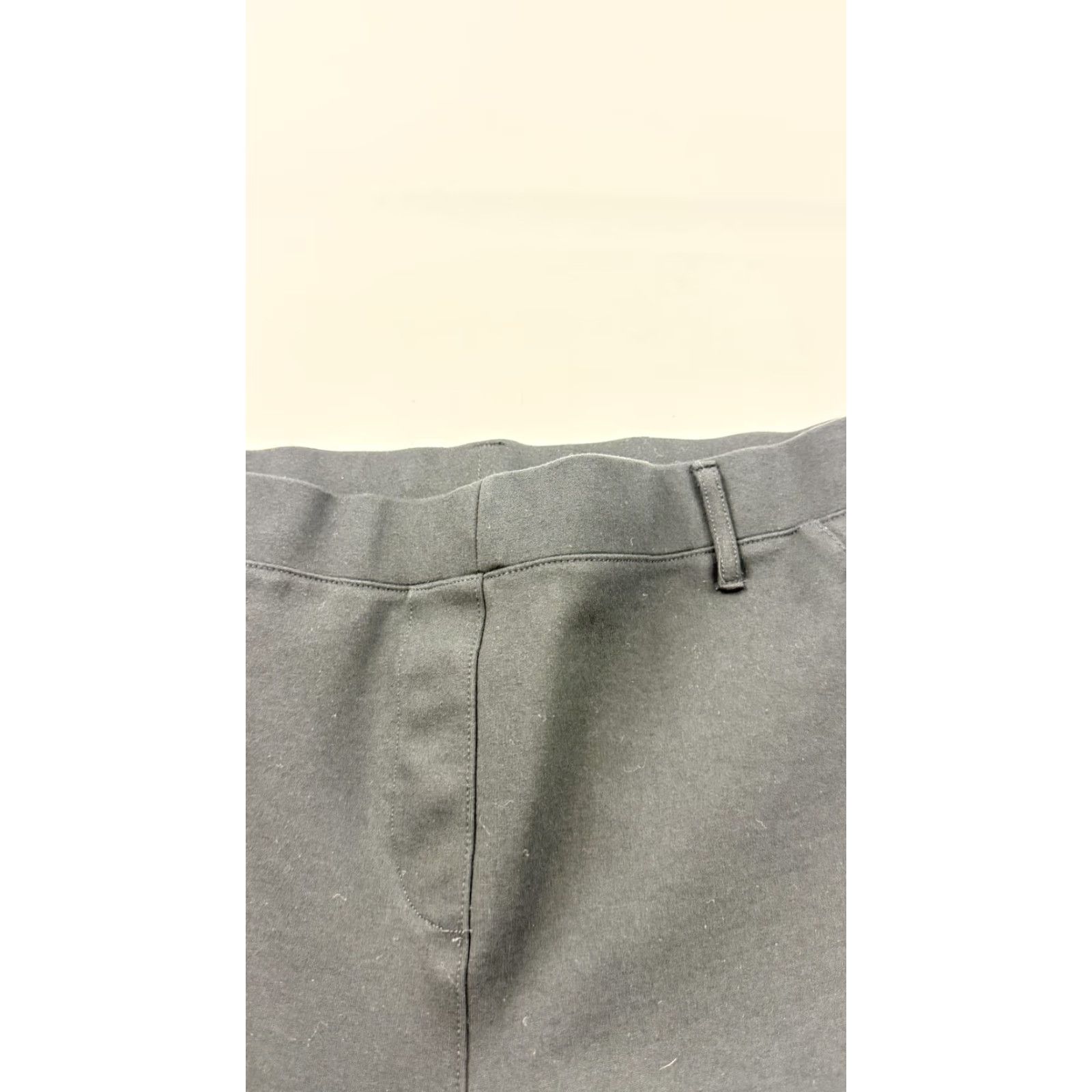 Quince Quince Pants Womens Medium Petite Black Dress Pants Work Ponte Straight Leg Size 32" / US 10 / IT 46 - 2 Thumbnail