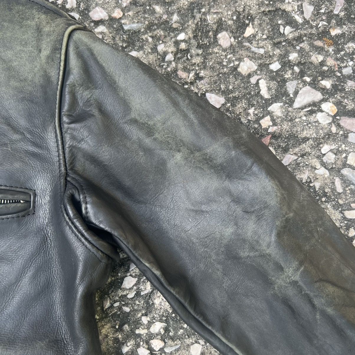 Schott “VINTAGE” SCHOTT BLACK LEATHER JACKET Size US M / EU 48-50 / 2 - 8 Thumbnail