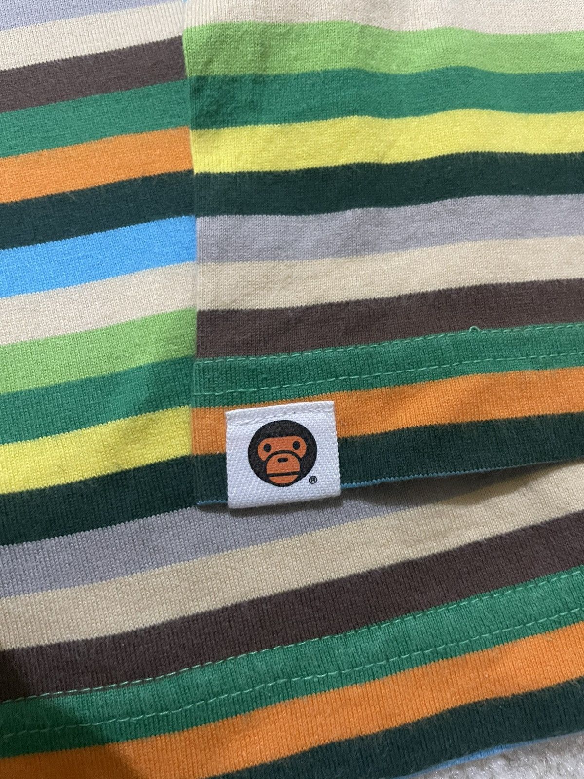 Bape Bape Baby Milo Striped LS Size US L / EU 52-54 / 3 - 8 Thumbnail