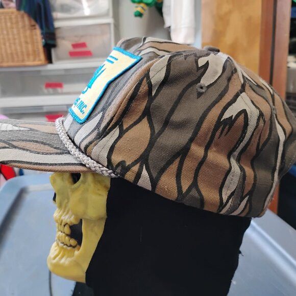 Other Vintage Wood Traders Inc. Patch Camouflage Snap Trucker Hat Size ONE SIZE - 3 Thumbnail