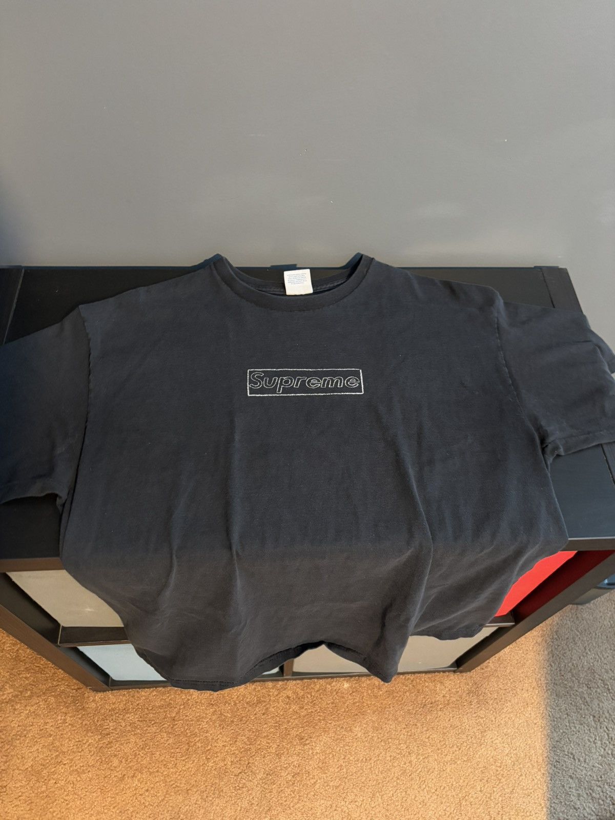 Supreme Kaws Box Logo | Grailed