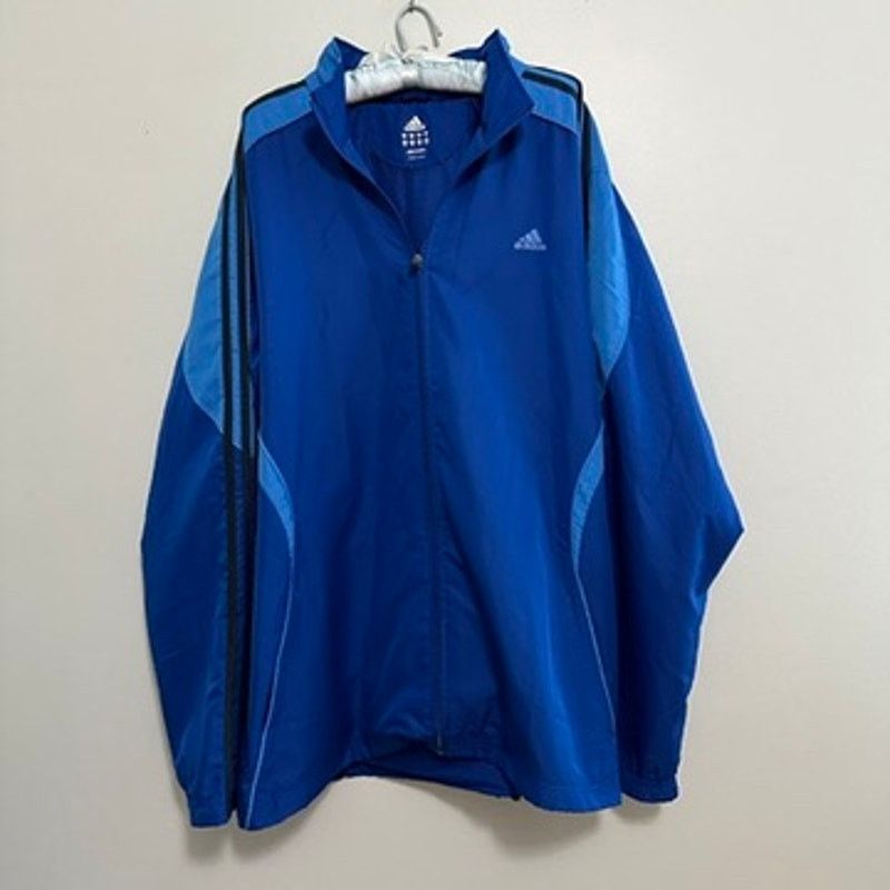Adidas adidas blue windbreaker jacket size XL Size US XL / EU 56 / 4 - 2 Thumbnail