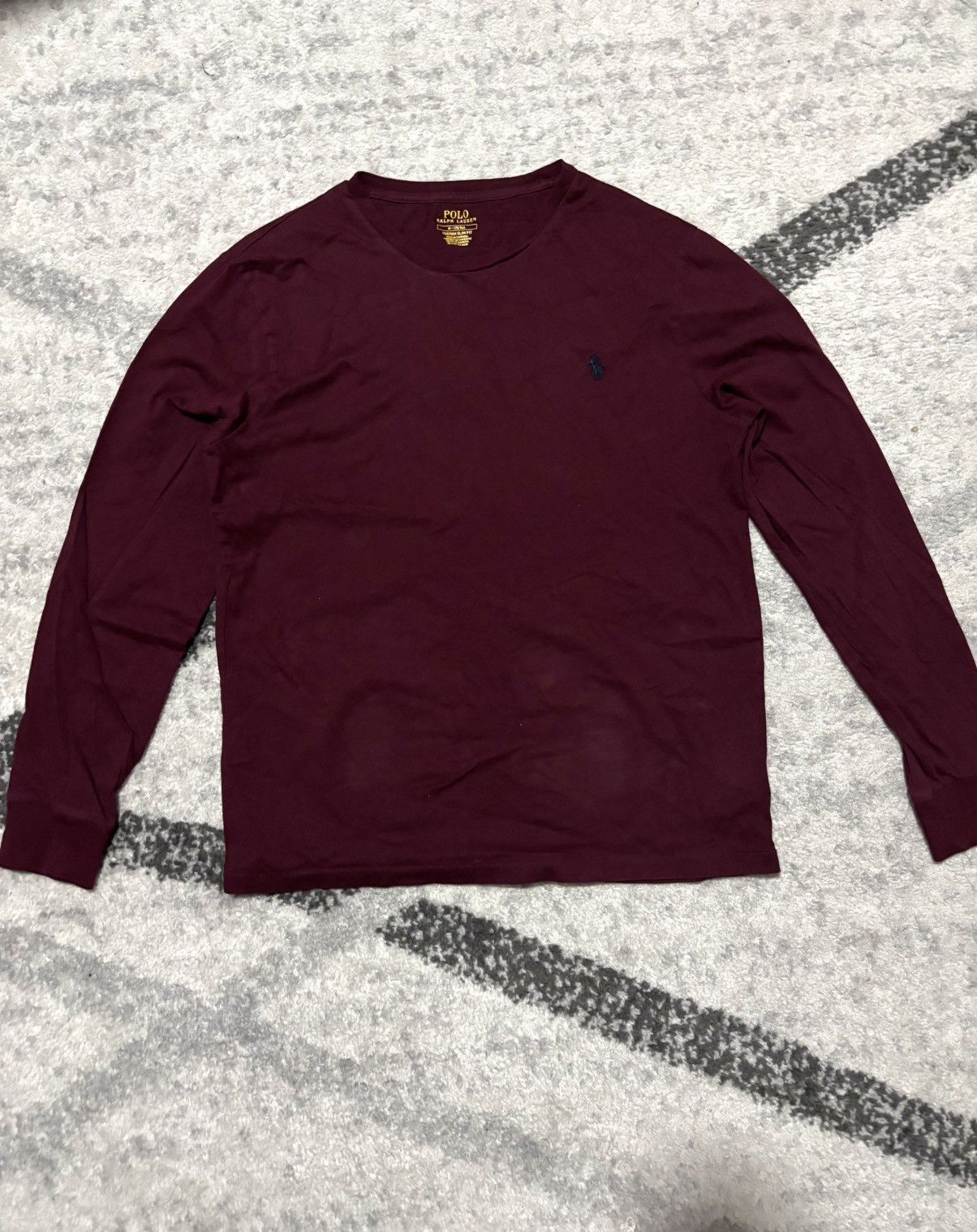 Polo Ralph Lauren Burgundy Polo Ralph Lauren long sleeve shirt Size US M / EU 48-50 / 2 - 1 Thumbnail
