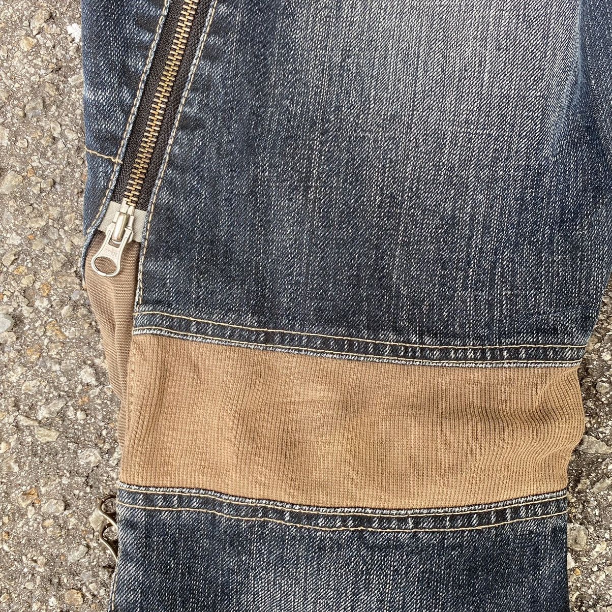 If Six Was Nine PPFM Bush Pant Jeans Hybrid Bondage Punk Style Denim Grunge Size US 31 - 13 Thumbnail