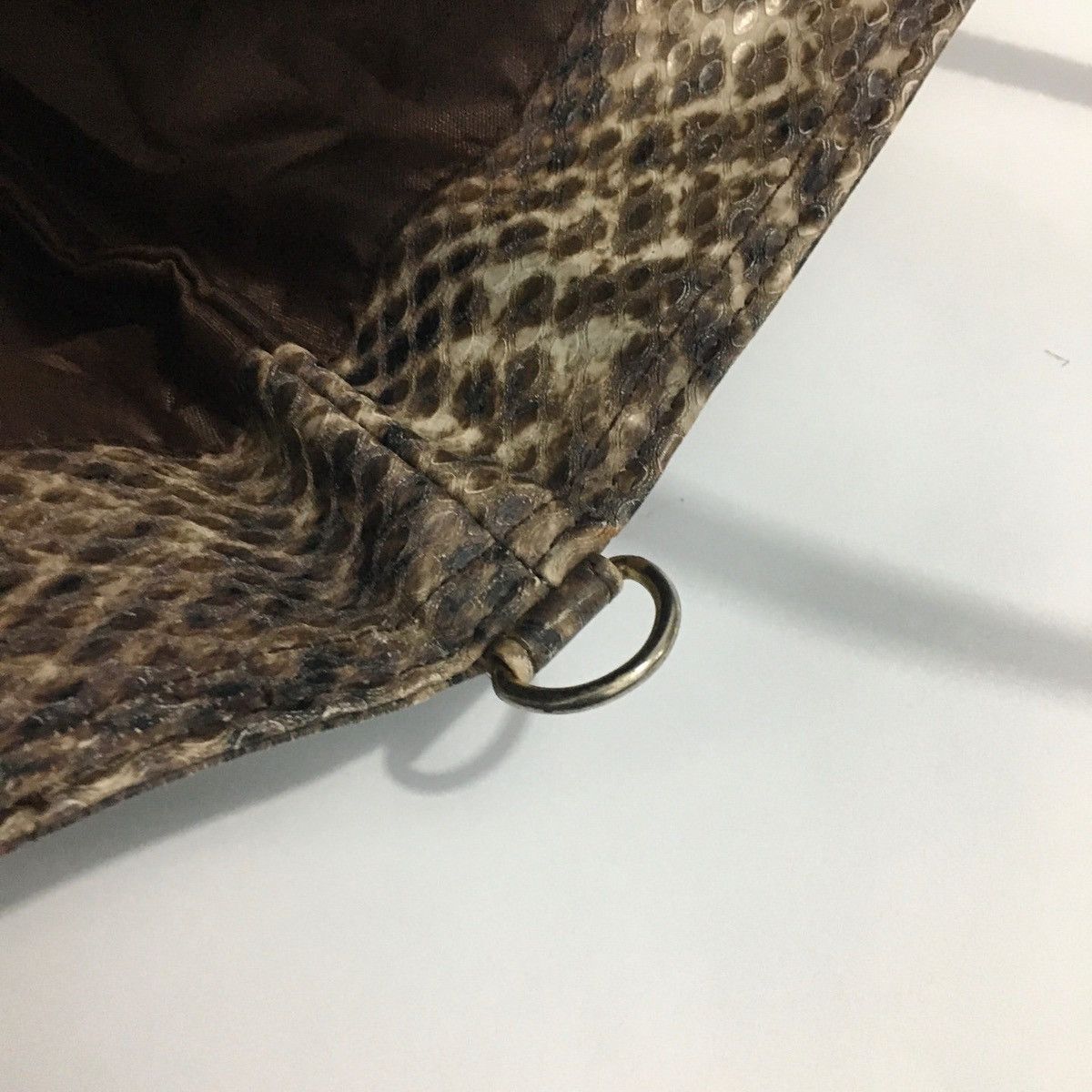 Japanese Brand Kenzia Leather Snake Skin Totebag Size ONE SIZE - 10 Thumbnail