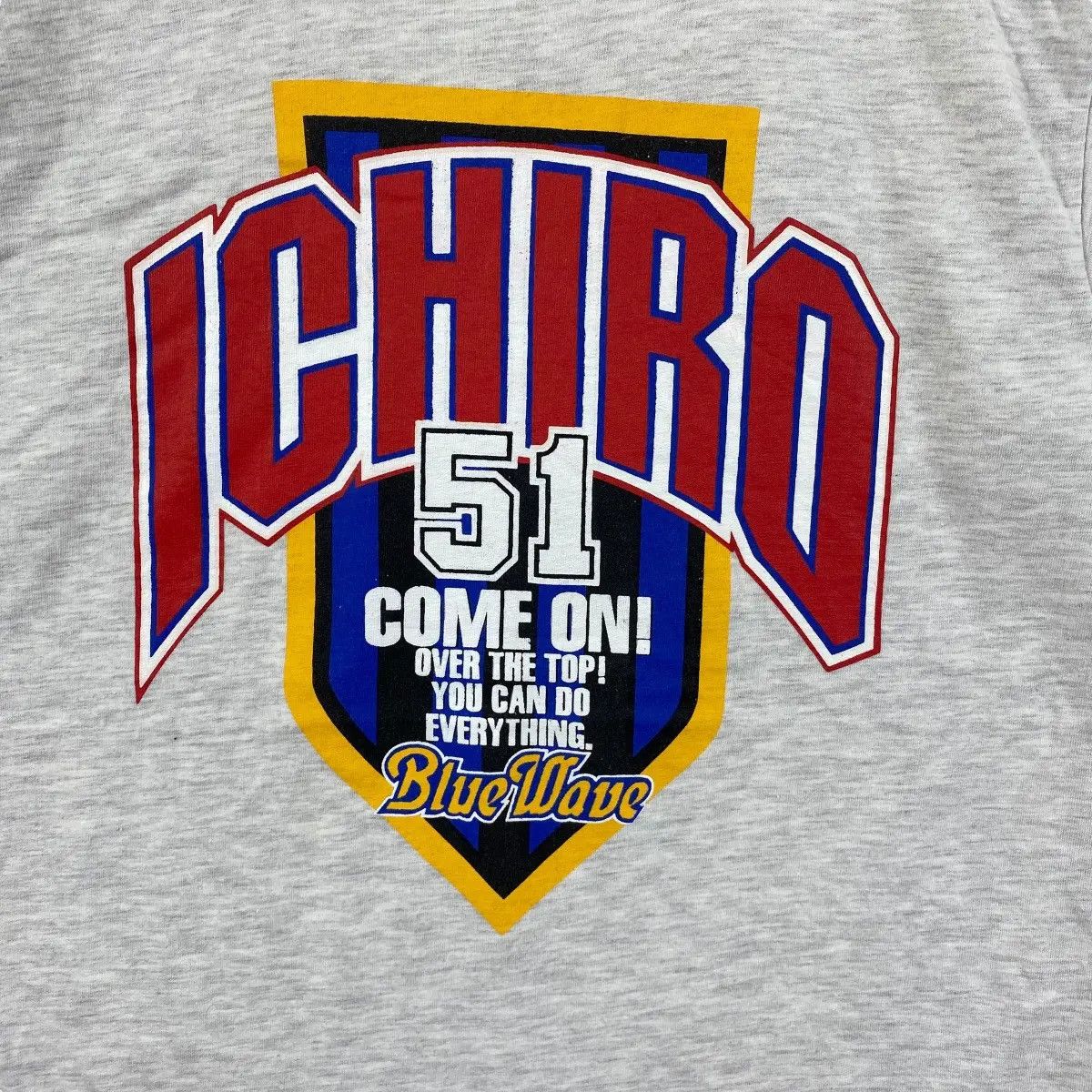 Japanese Brand Vintage 90's NISSAN ICHIRO SUZUKI Blue Wave Promo Tee Shirt Size US L / EU 52-54 / 3 - 2 Thumbnail