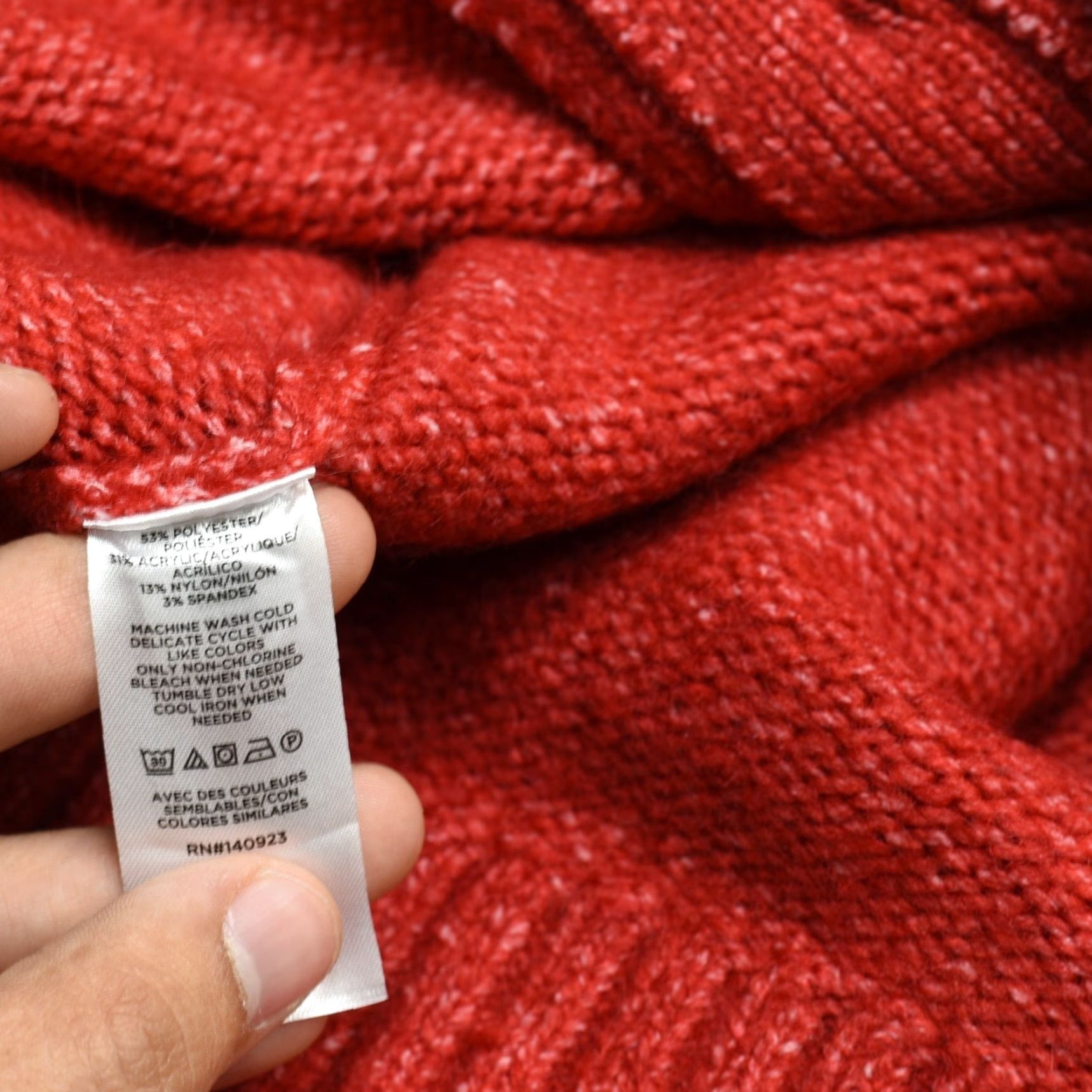 Loft Loft Women Button Cardigan Sweater Belted Solid Polyester Red 2XL Collared Jacket Regular Size Size XXL / US 16-18 / IT 52-54 - 8 Thumbnail