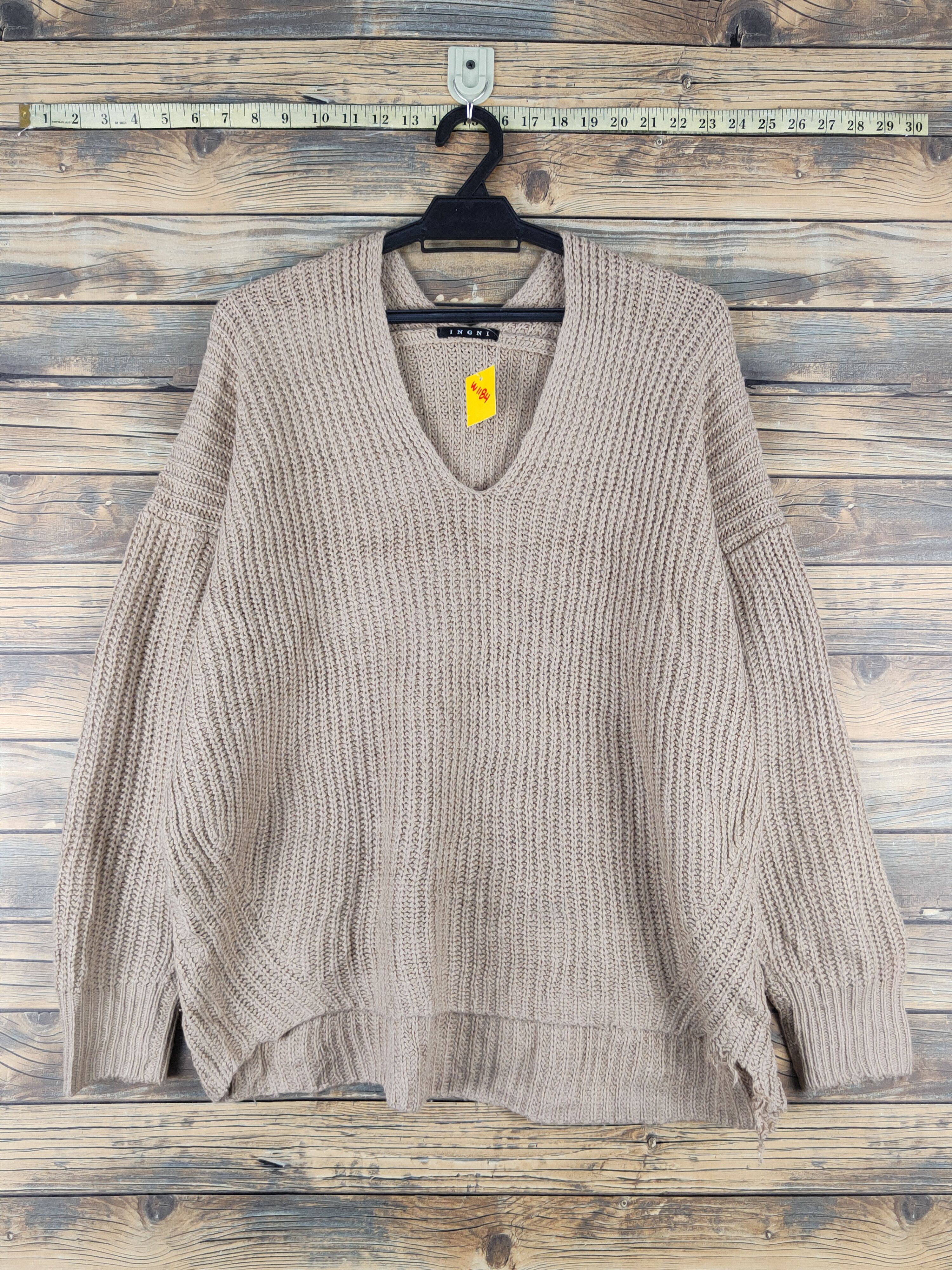 Japanese Brand × Vintage Ingni Brown Knitwear Sweatshirts #W1184 Size US XL / EU 56 / 4 - 1 Thumbnail