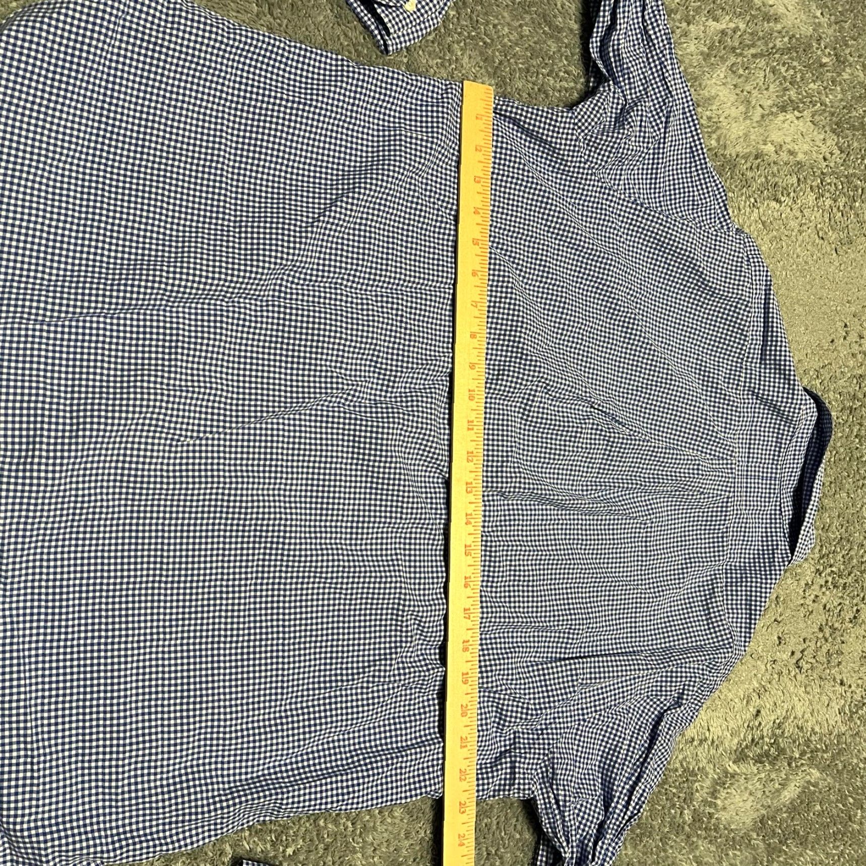 Polo Ralph Lauren Ralph Lauren Shirt Mens 16.5 Blue Check Plaid Long Sleeve Button Pony Shirt Mens Base Size US XL / EU 56 / 4 - 4 Thumbnail