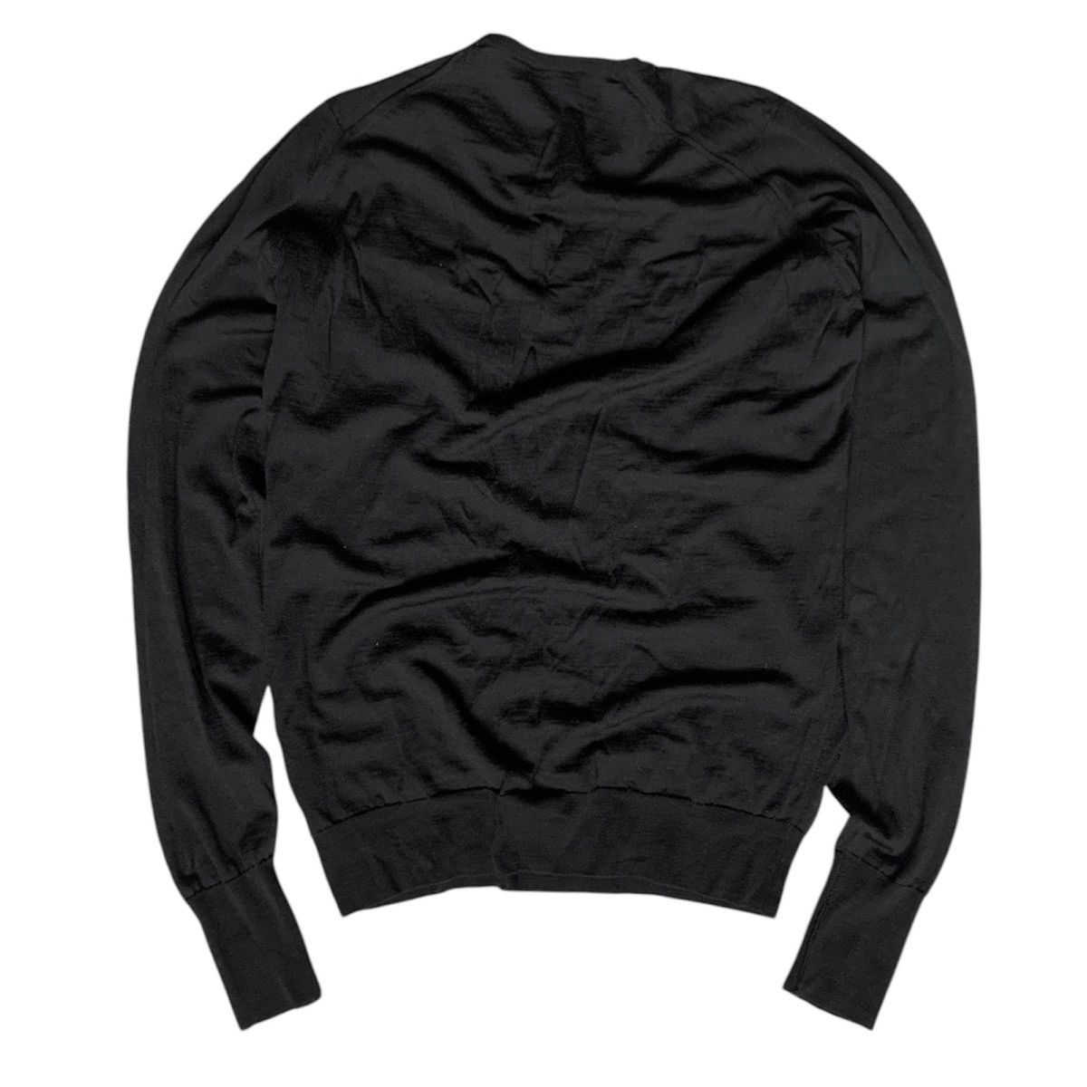 John Smedley 🧿extra-fine Scotland wool crewneck sweater in black Size US M / EU 48-50 / 2 - 6 Thumbnail