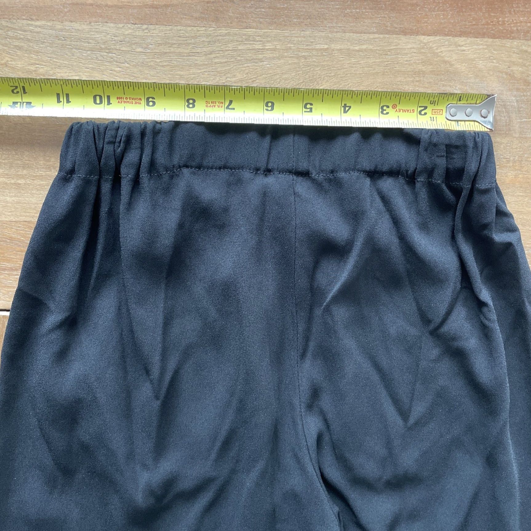 Aritzia Aritzia Babaton Dexter Black Dress Pants Womens 2XS Office Career Tapered Pockets Crepe Pull On Size 24" / US 00 / IT 34 - 7 Thumbnail