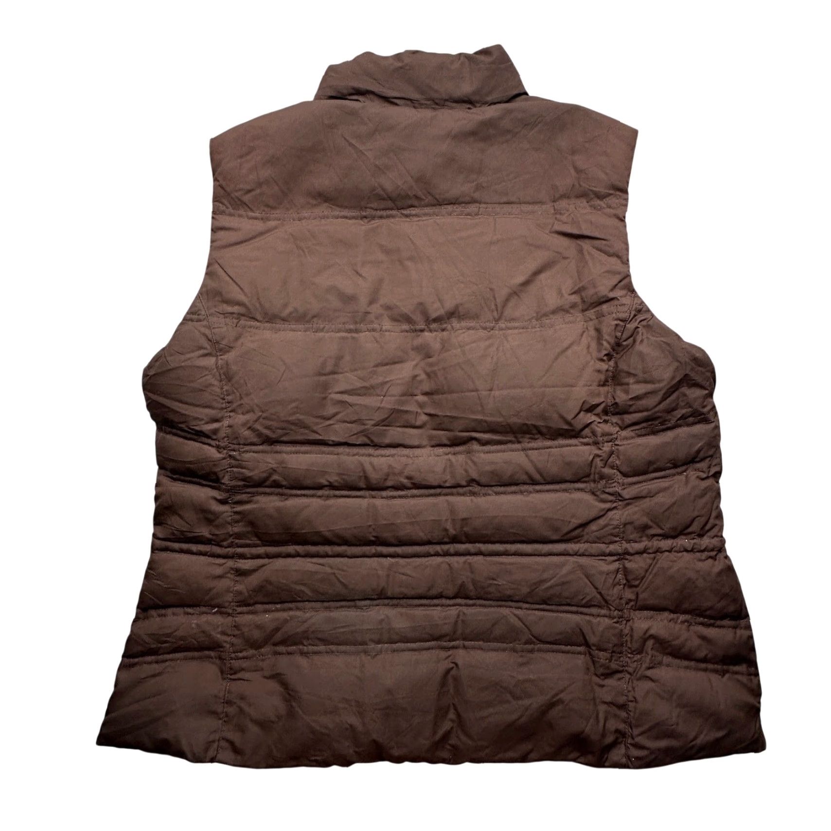 Eddie Bauer VINTAGE Eddie Bauer Goose Down Brown Vest Womens XL Full Zip Jacket 700 Fill Power Brown (Note: If not vintage, omit VINTAGE) Size XL / US 12-14 / IT 48-50 - 3 Thumbnail
