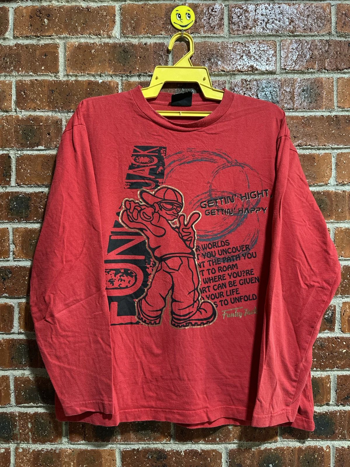Vintage Vintage Funky Jack Long Sleeve Faded Tee Size US XL / EU 56 / 4 - 1 Thumbnail