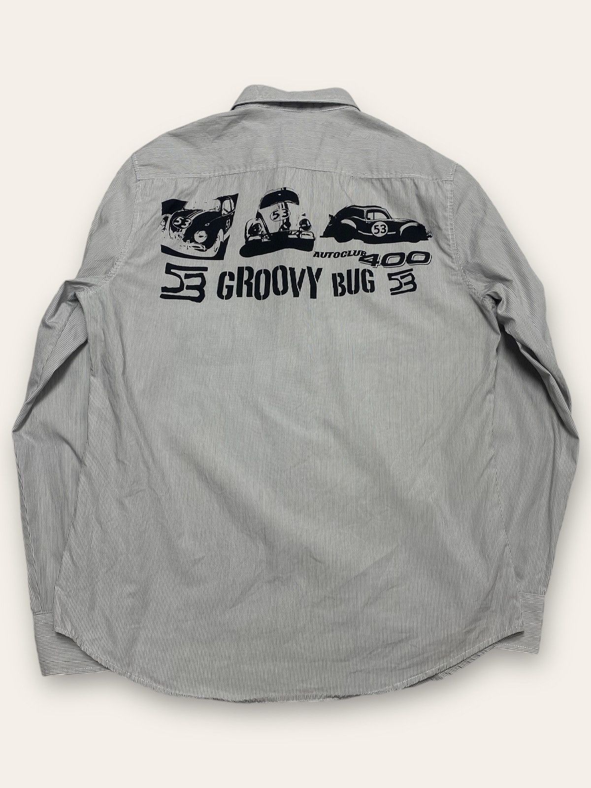 Iceberg 90s Vintage ICE ICEBERG HERBIE Legendary Car Grey Button Up Size US M / EU 48-50 / 2 - 6 Thumbnail