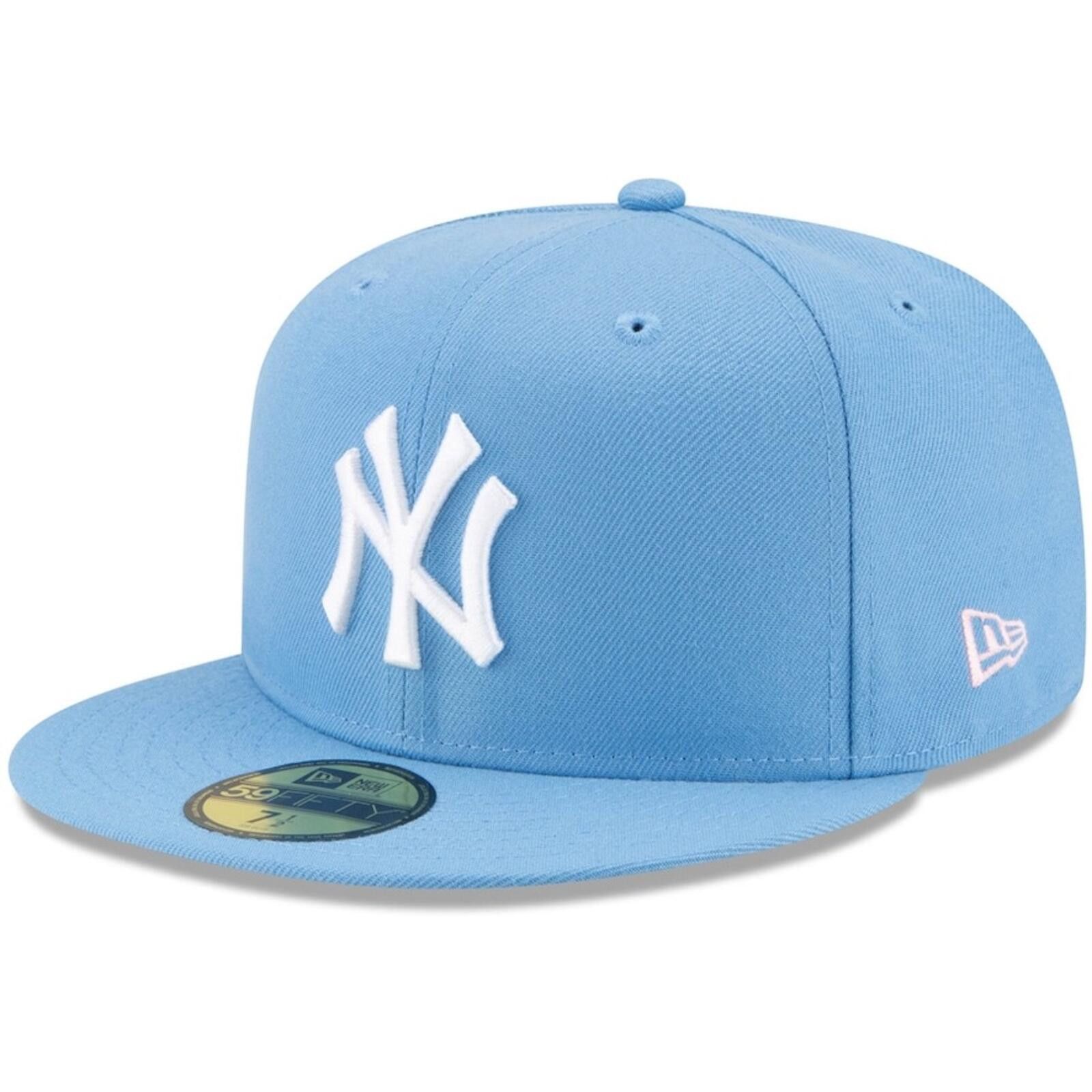 New Era New Era New York Yankees Light Blue 59FIFTY Fitted 7 1/2 Size ONE SIZE - 3 Thumbnail