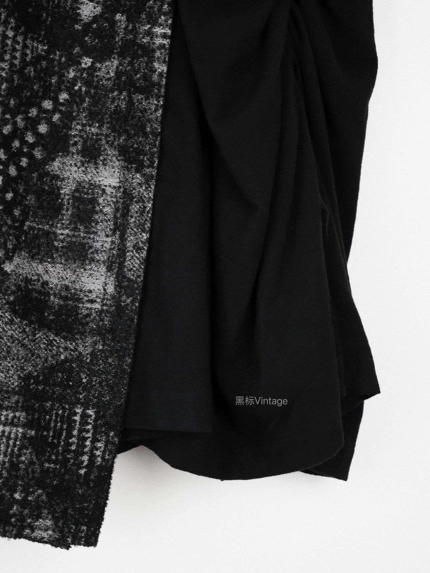 Yohji Yamamoto Yohji Yamamoto Vintage Asym Pleated Skirt Black Women Size 26" / US 2 / IT 38 - 6 Thumbnail