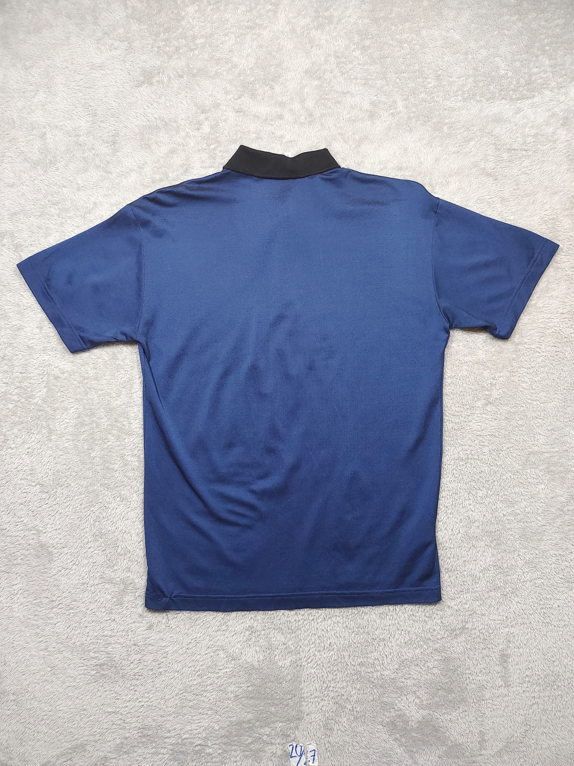 Versace Jeans Couture Versace blue short-sleeved polo shirt with a black collar Size US L / EU 52-54 / 3 - 2 Thumbnail