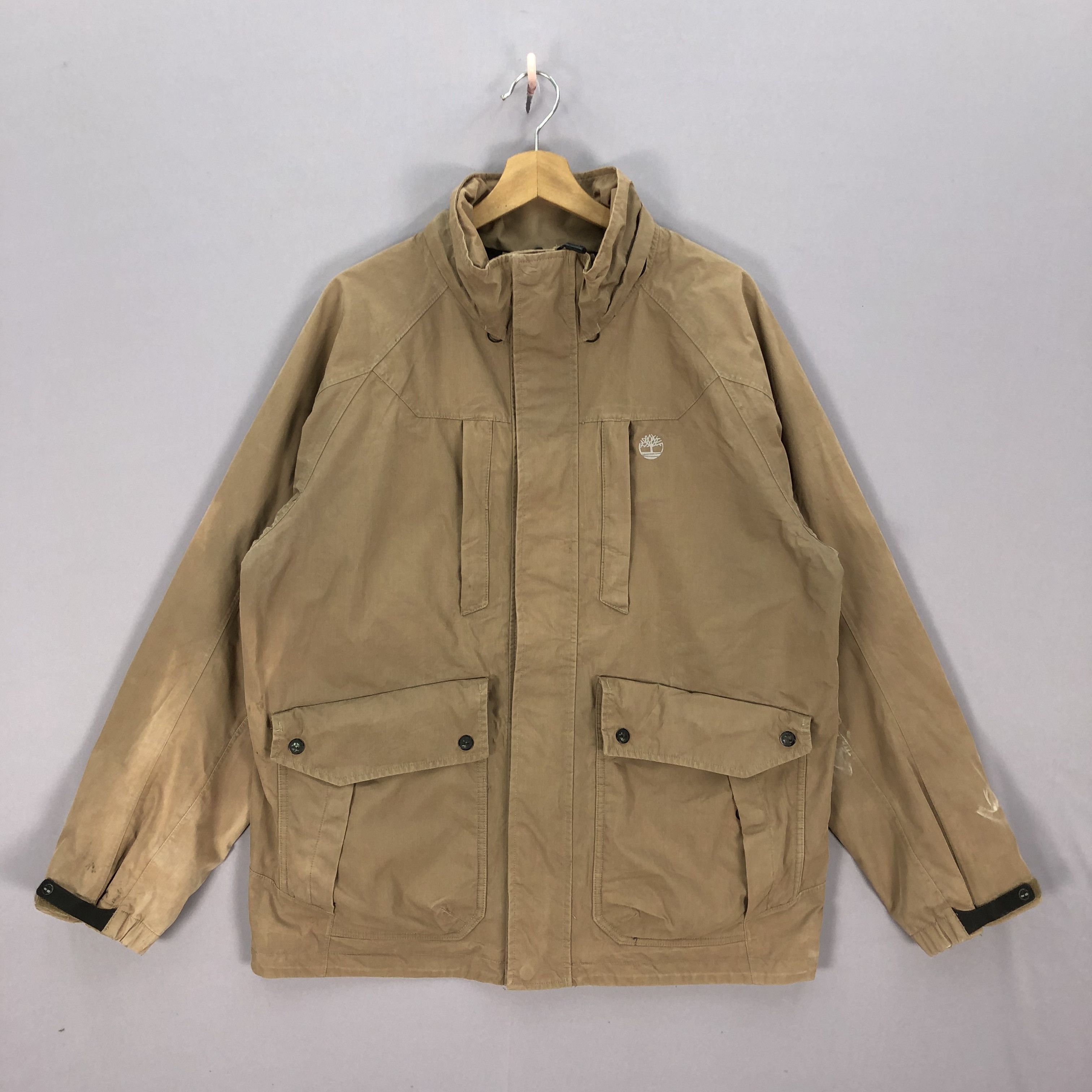 Timberland Vintage Timberland Zipper Windbreaker Jacket Size US L / EU 52-54 / 3 - 3 Thumbnail