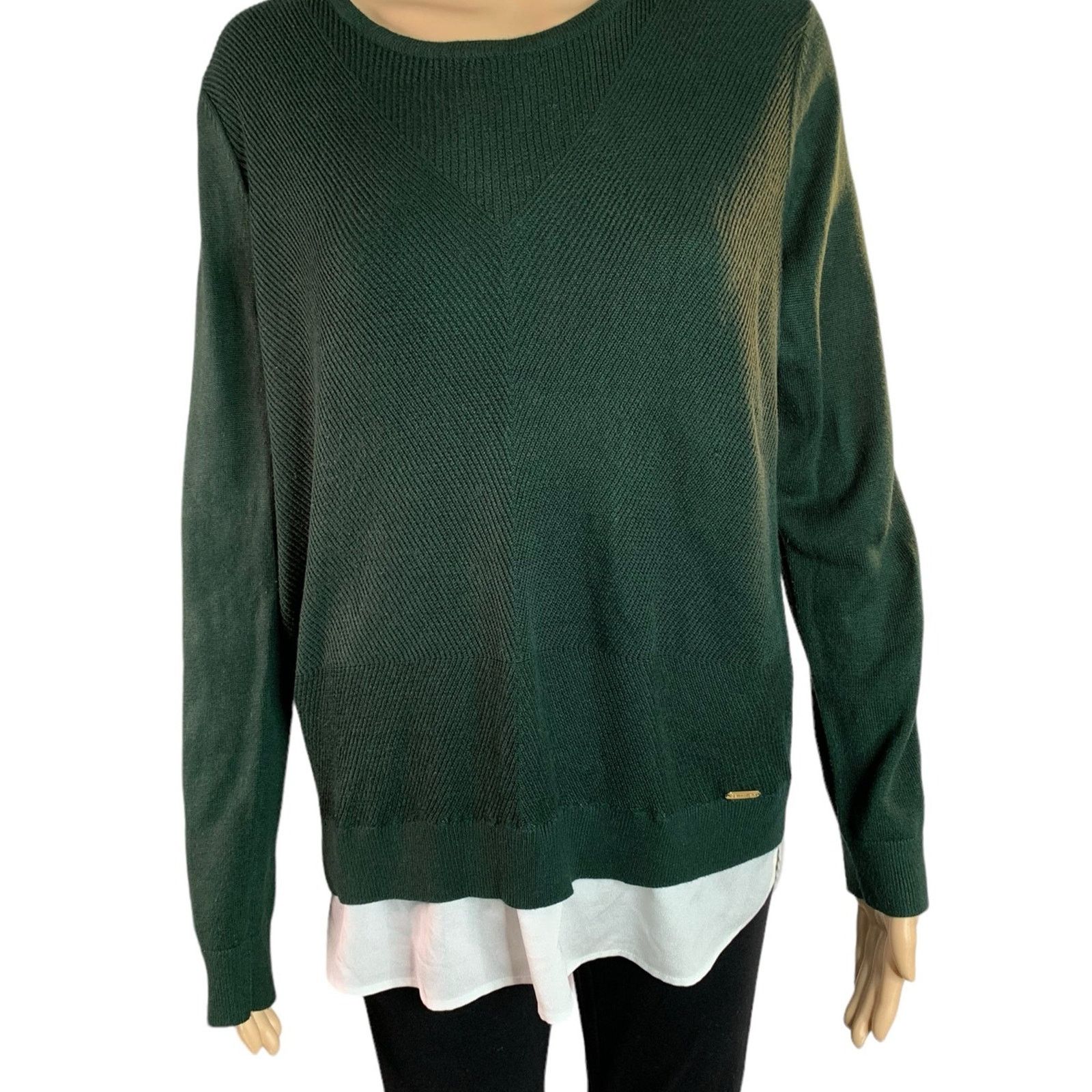 Calvin Klein Calvin Klein Women’s Size Medium Sweater knit Layered FLAW Size M / US 6-8 / IT 42-44 - 1 Thumbnail