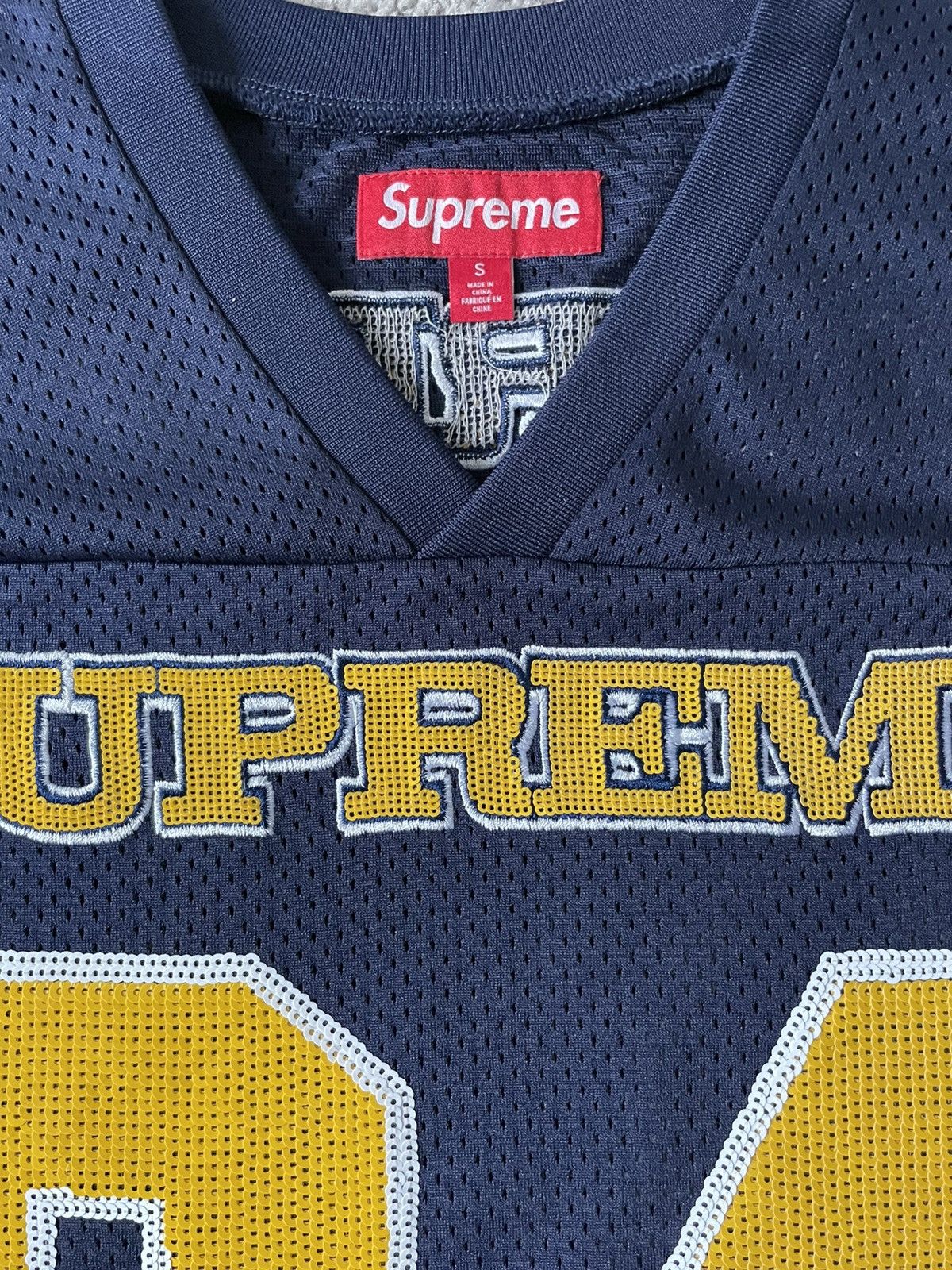 Supreme Supreme Sequin Football Jersey Size US S / EU 44-46 / 1 - 2 Thumbnail