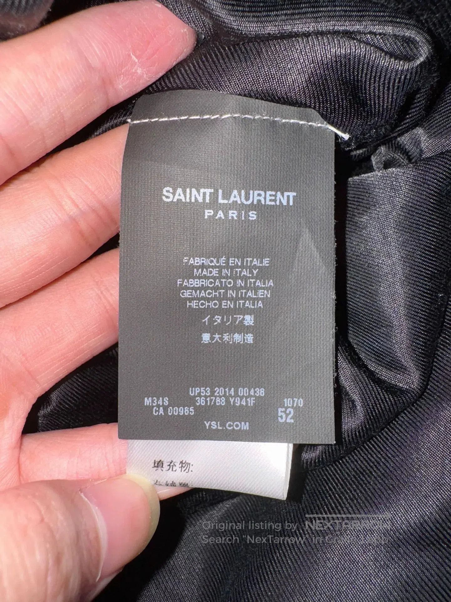 Saint Laurent Paris Saint Laurent Double-Breasted Check Coat. Size US L / EU 52-54 / 3 - 8 Thumbnail