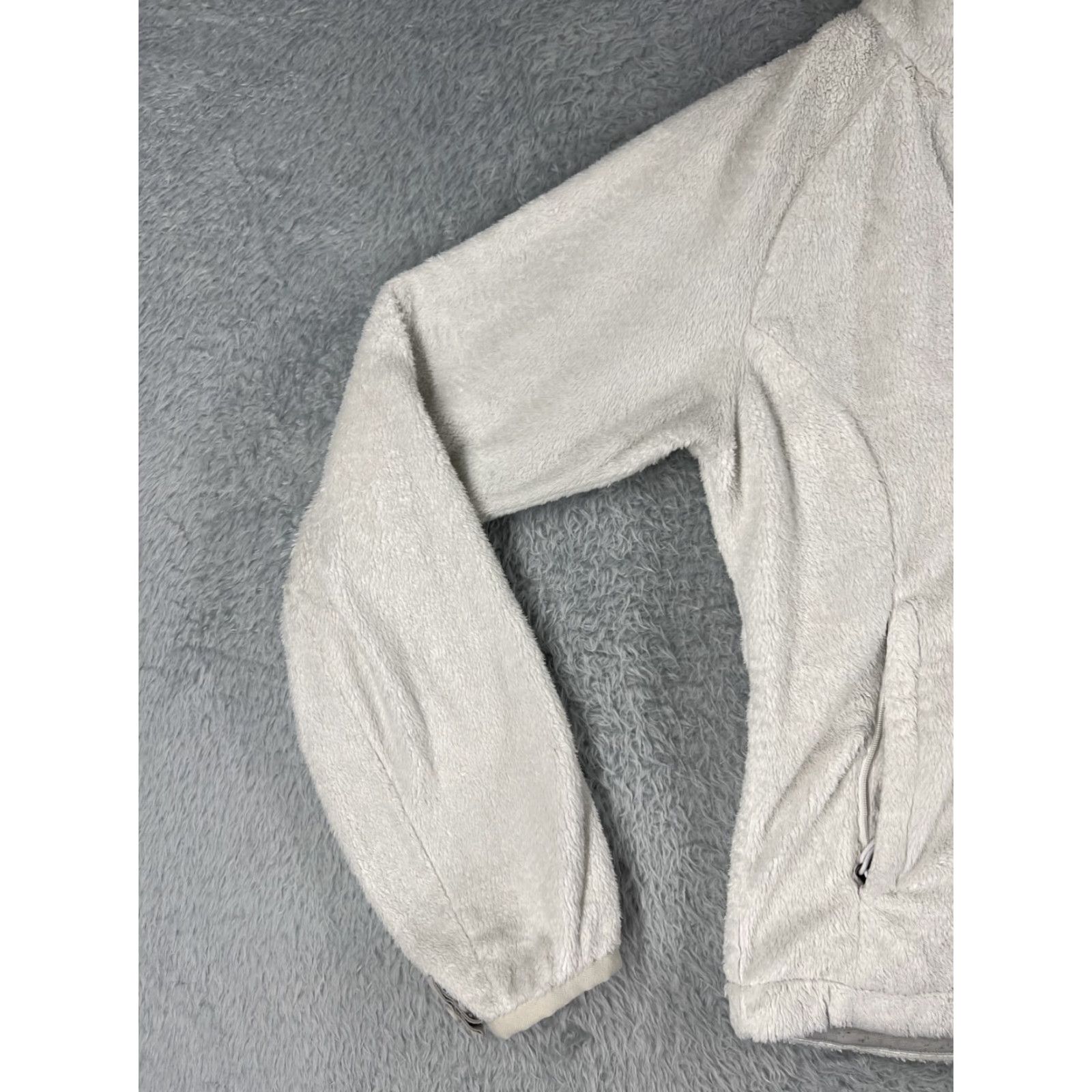 The North Face The North Face Jacket Women XS White Full Zip Mock Neck Poly Fleece Womens Size XS / US 0-2 / IT 36-38 - 3 Thumbnail